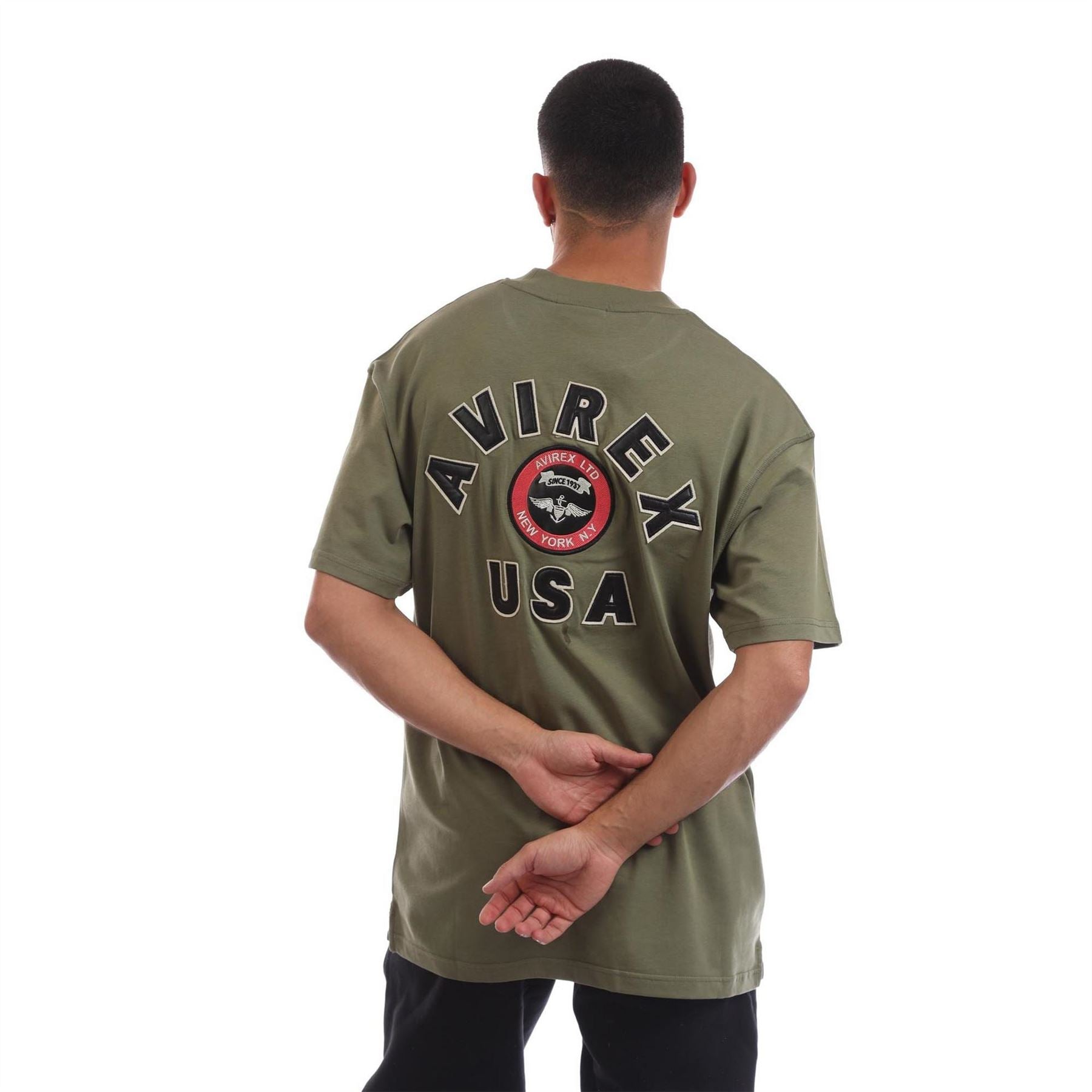 Avirex Crotona Oversize Fit Crew Neck Short Sleeve T-Shirt