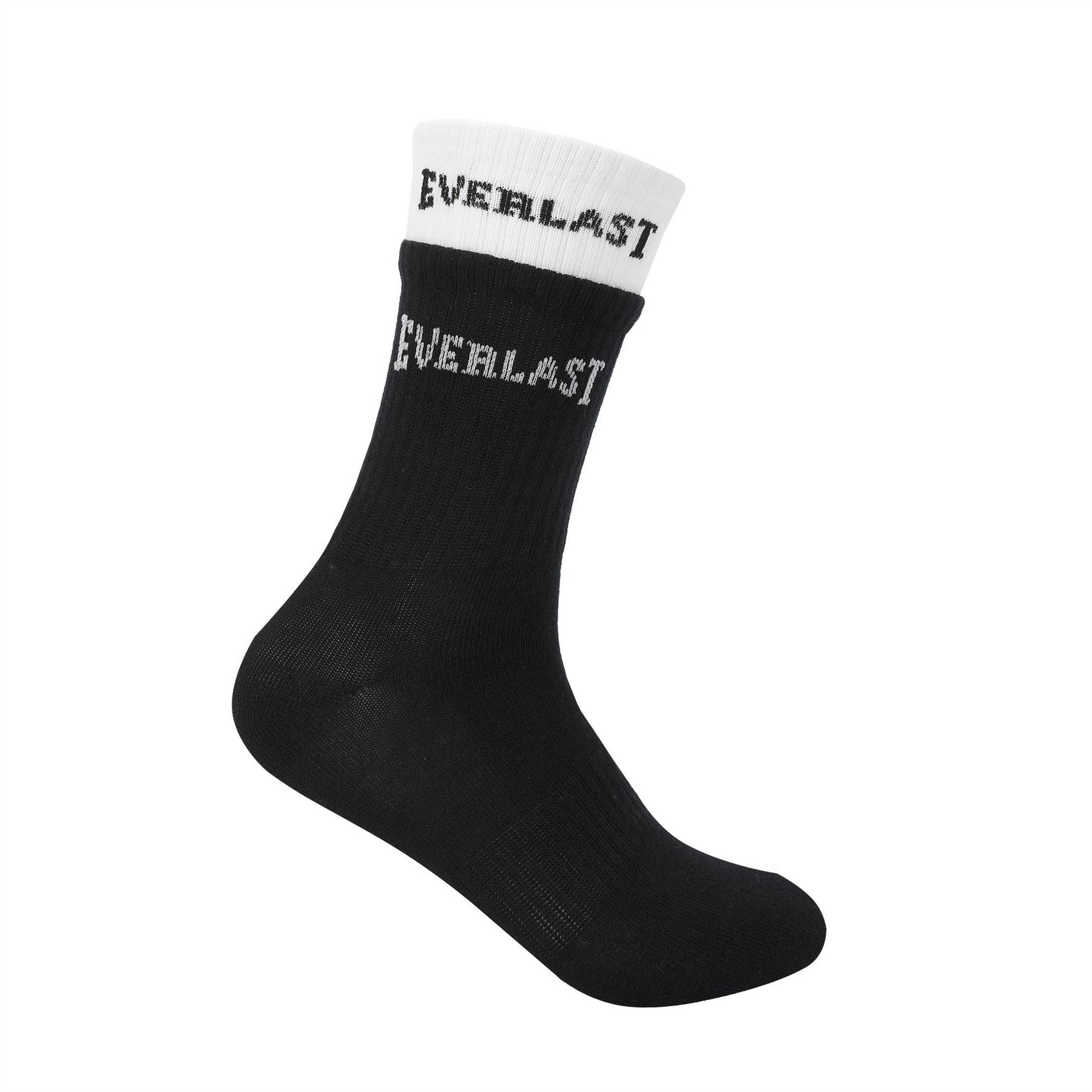 Everlast 2 Pack Rib Lettering Crew Socks