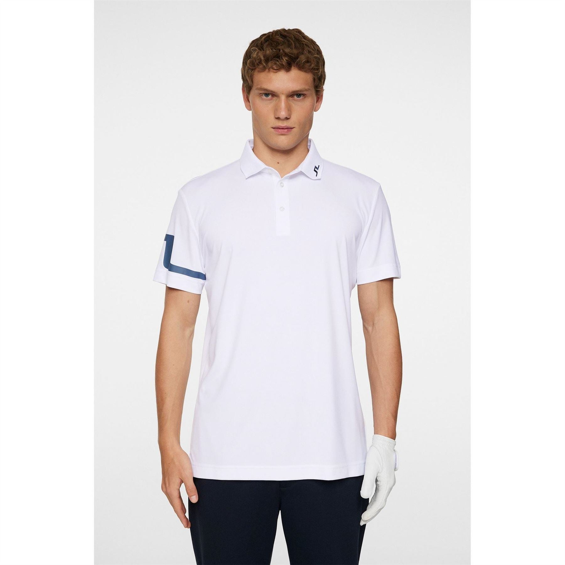 J Lindeberg Golf Heath Collared Neck Short Sleeve Polo Shirt