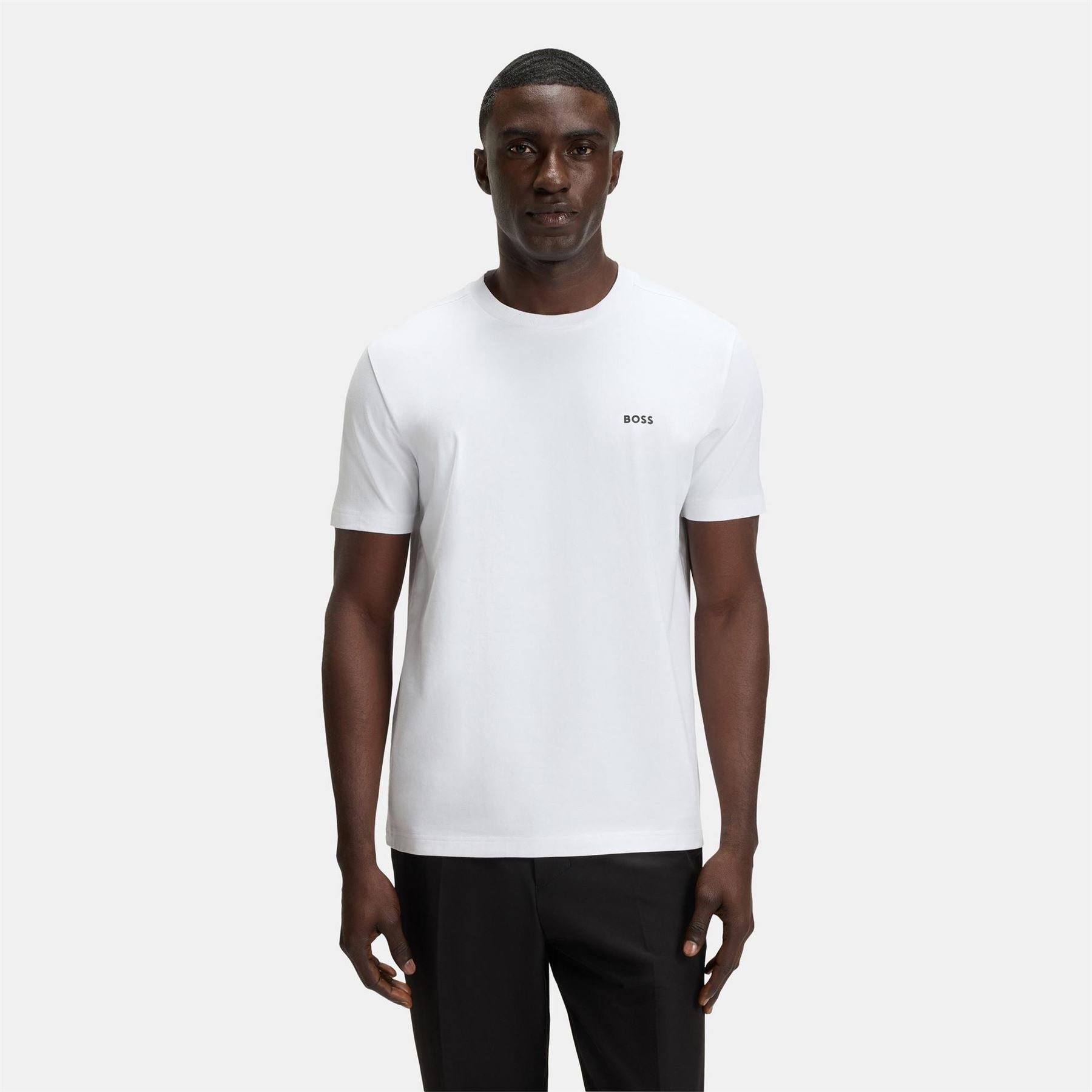 Boss BOSS GREEN T Shirt with Logo Design Stretch Cotton