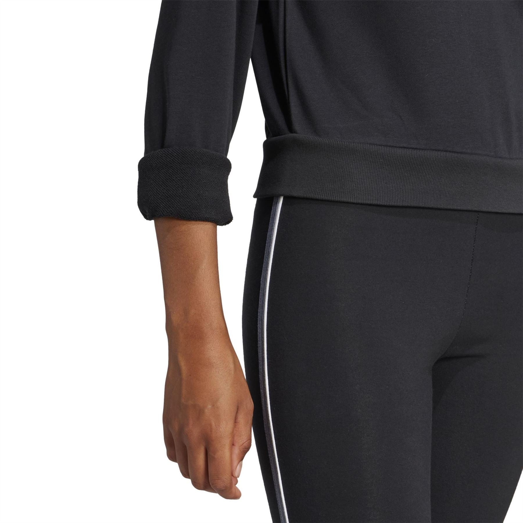 adidas Essentials French Terry Crop Quarter Zip Track Jacket