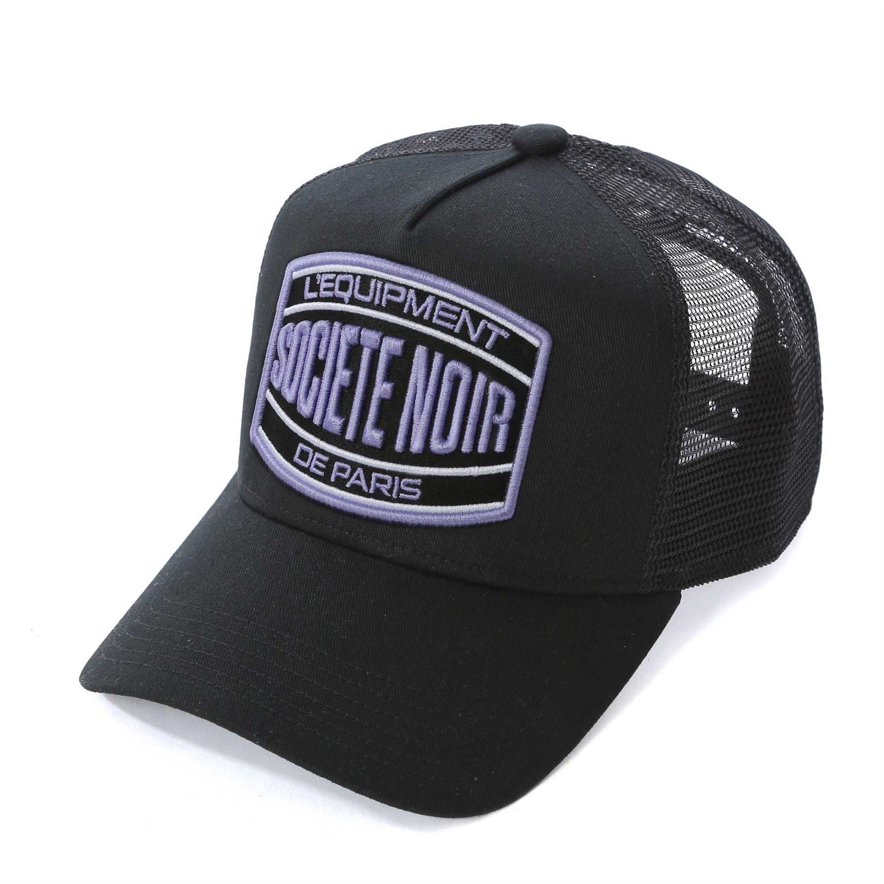 Societe Noir Logo Lettering Adjustable Trucker Cap