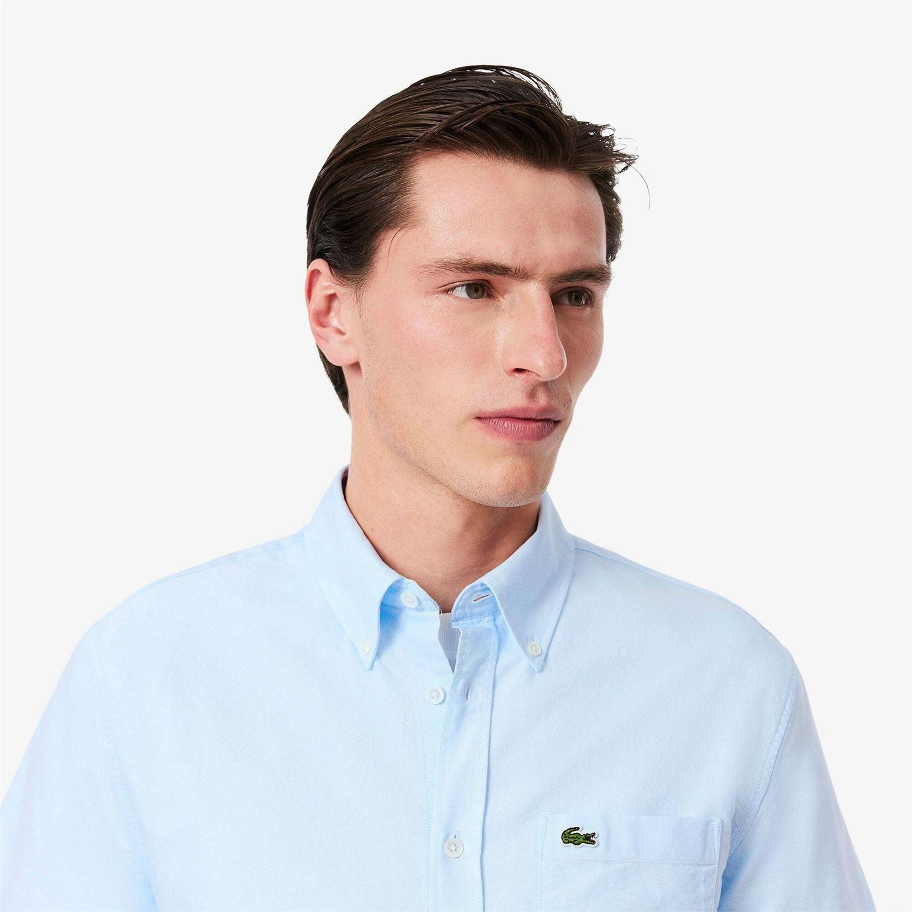Lacoste Mens Short Sleeve Oxford Shirt