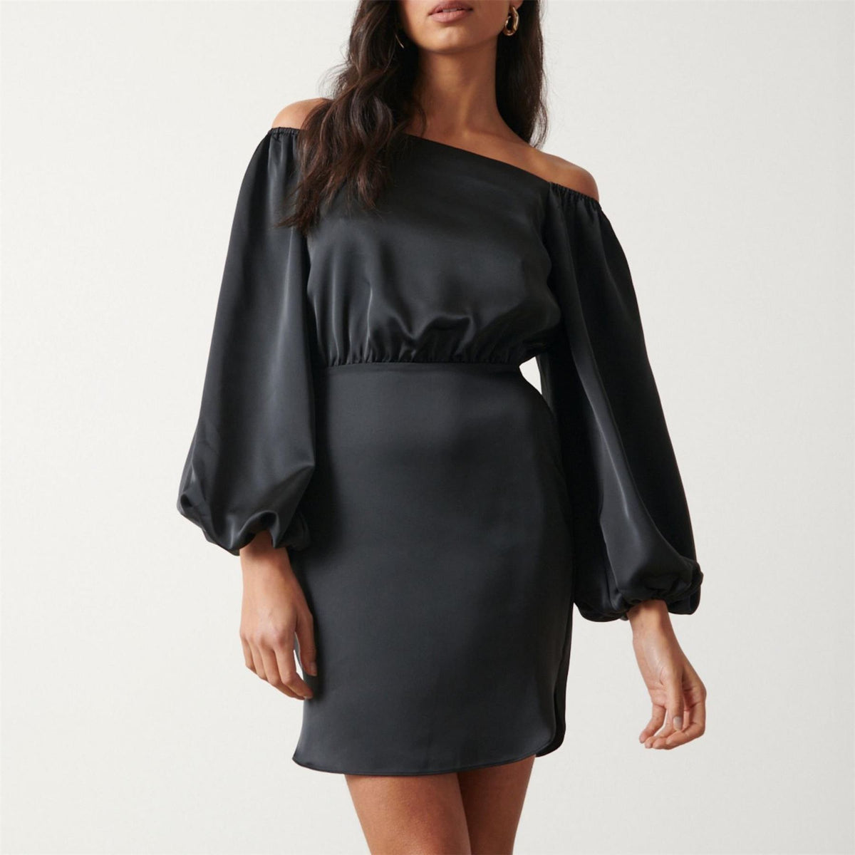 Pretty Lavish P Fern Bardot Mini Dress