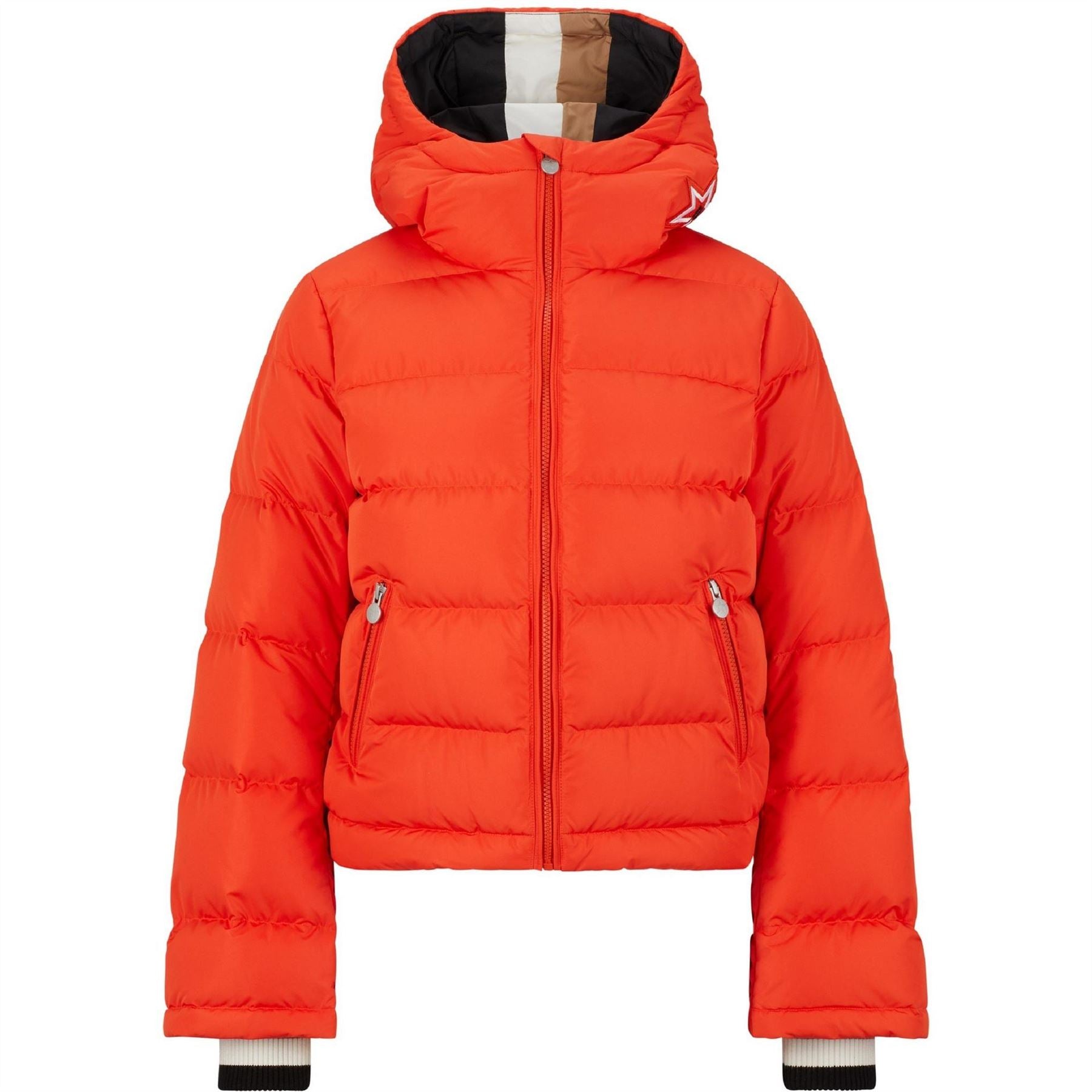 Boss Solid Patterned Zipped Pocket Ski Jacket