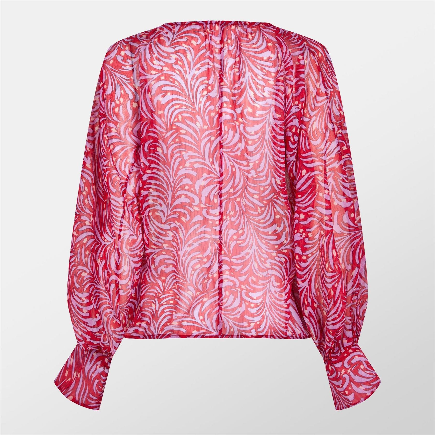 French Connection Amy Chiffon Long Sleeve Blouse