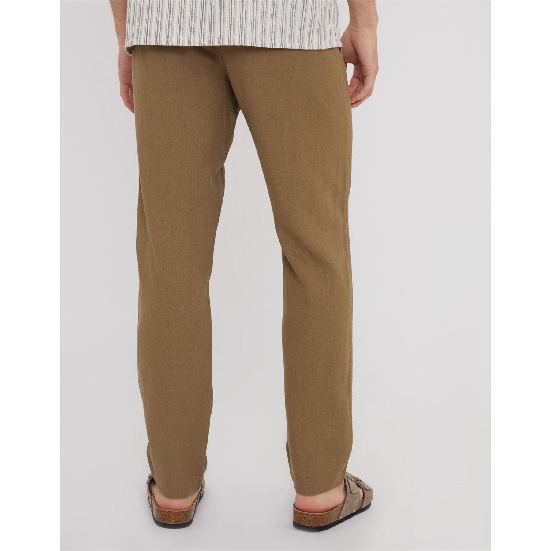 Threadbare Linen Straight Leg Trouser