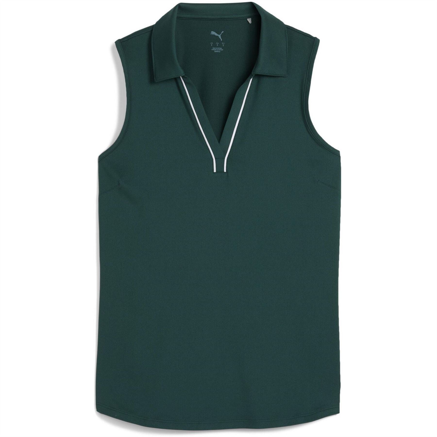 Puma Cloudspun Piped Short Sleeve Performance Polo Shirt
