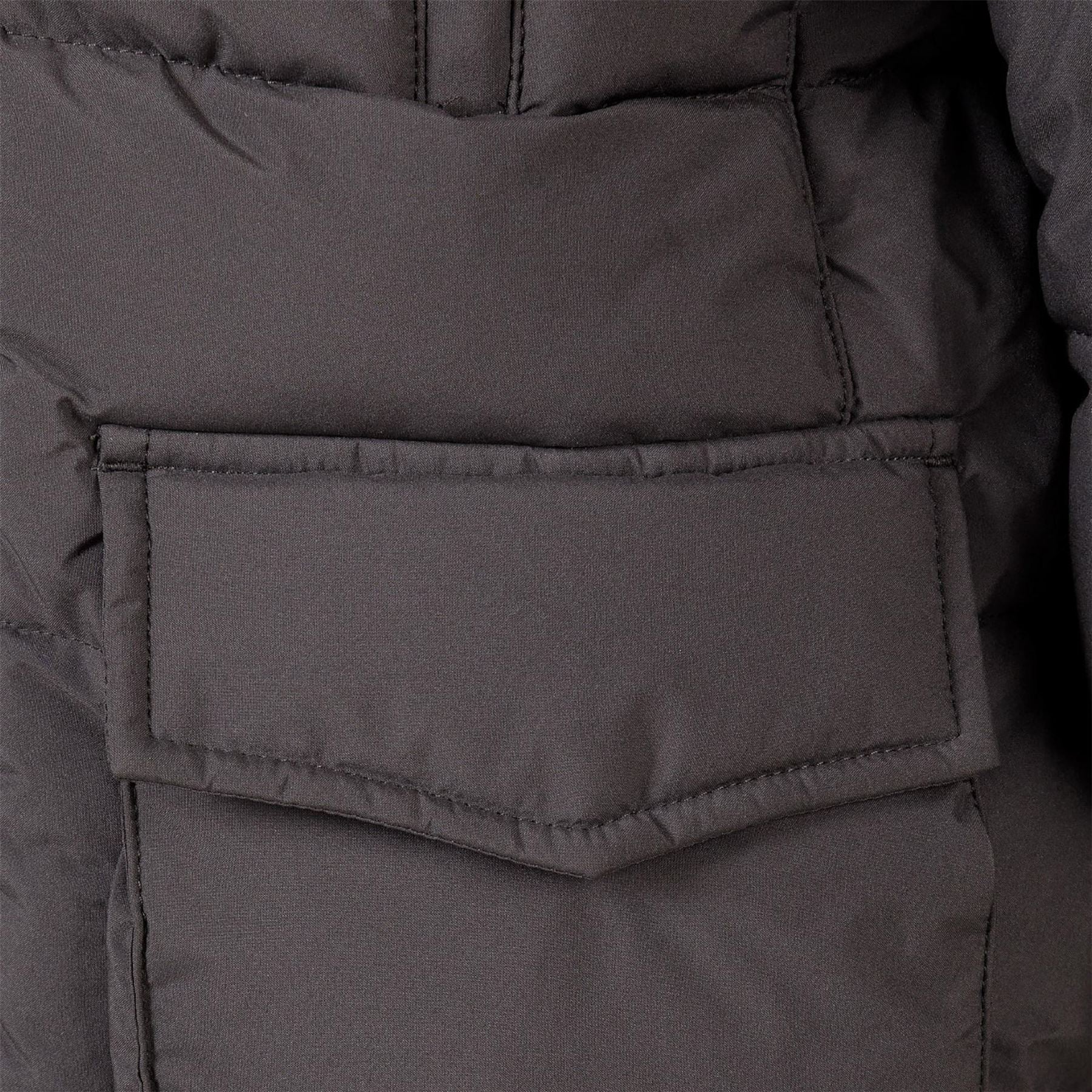Minoti Boys Long Jacket Fleece Lined With Zip Pockets Grey