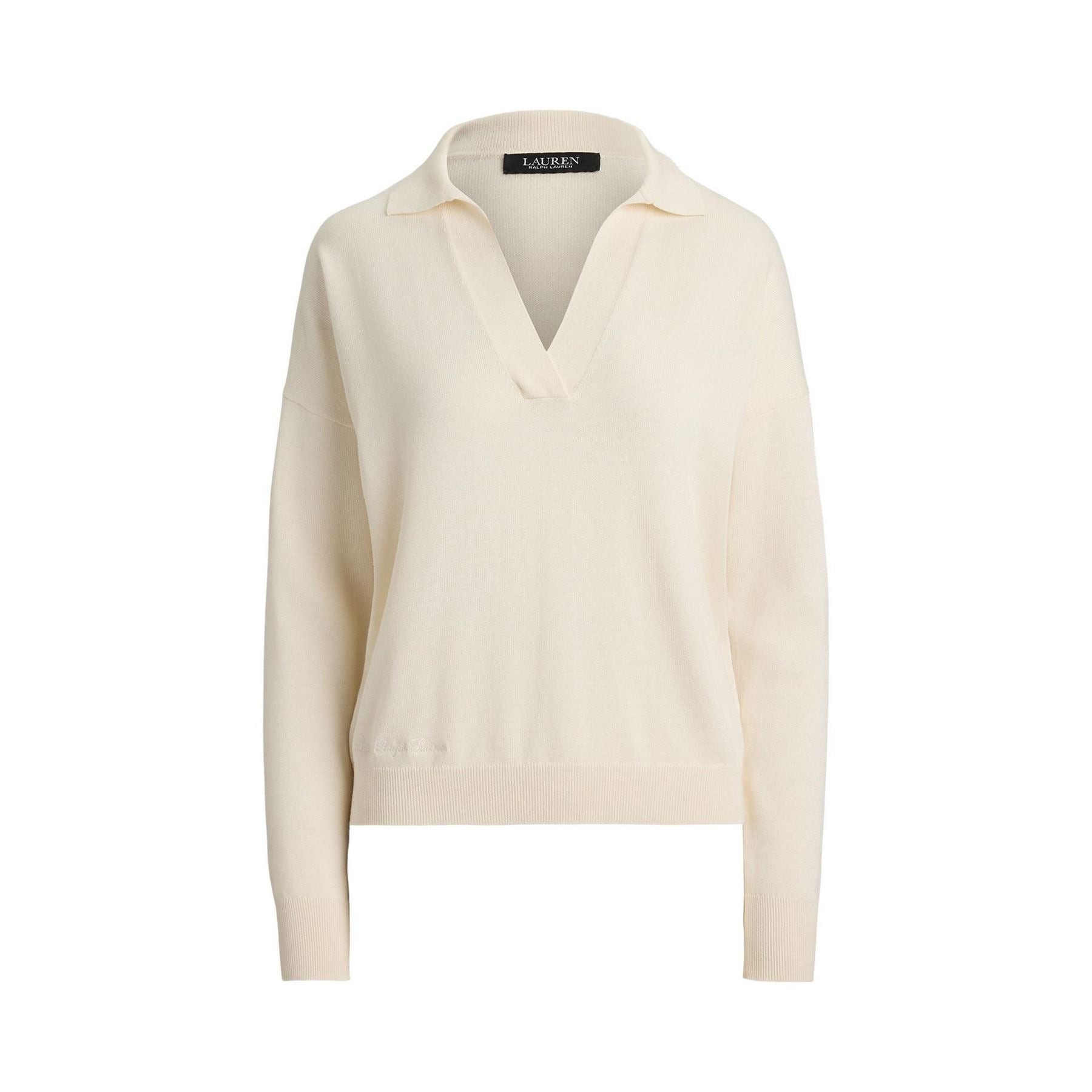 Lauren by Ralph Lauren Knitted Long Sleeve Polo Shirt