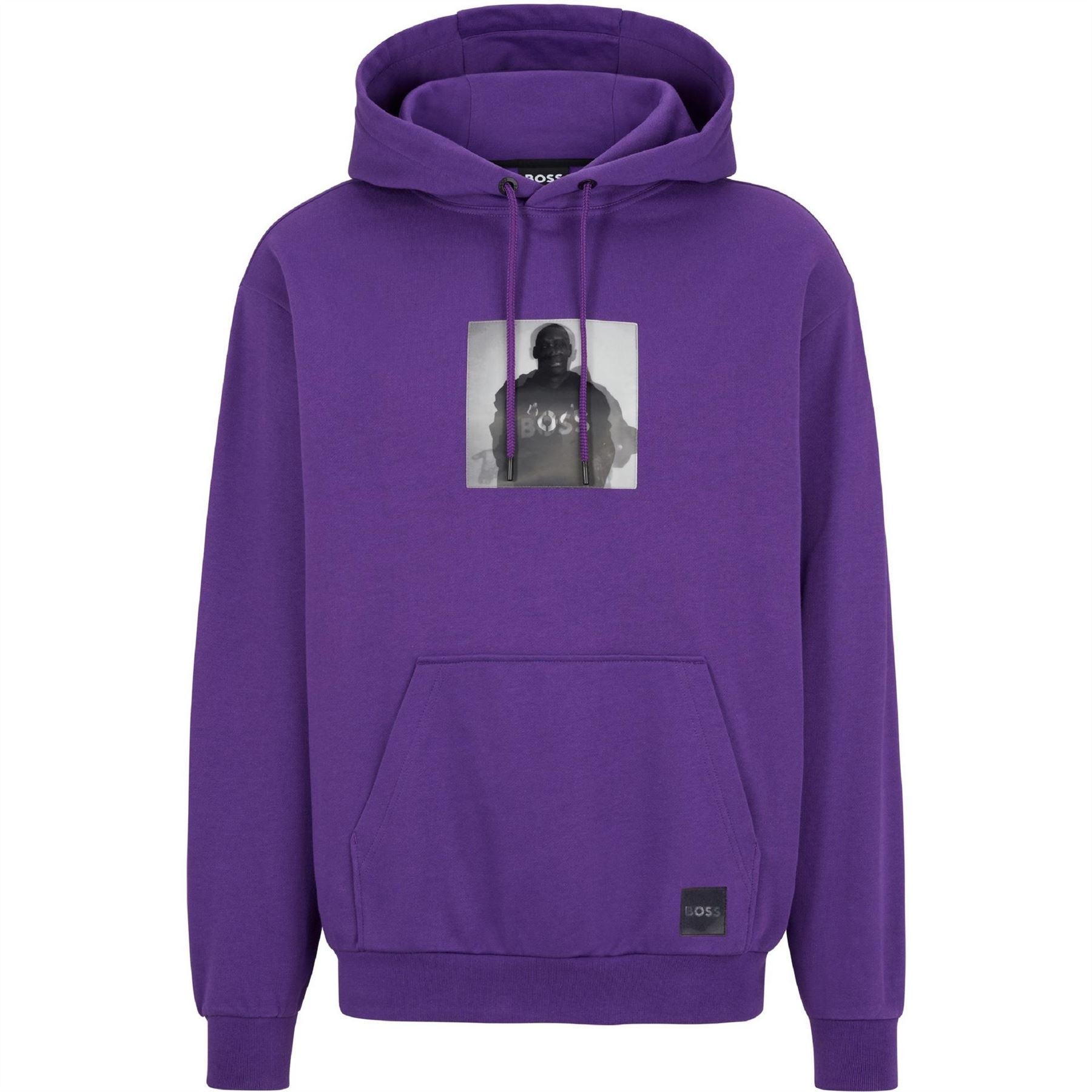 Boss Khaby Hooded Neck Long Sleeve Top