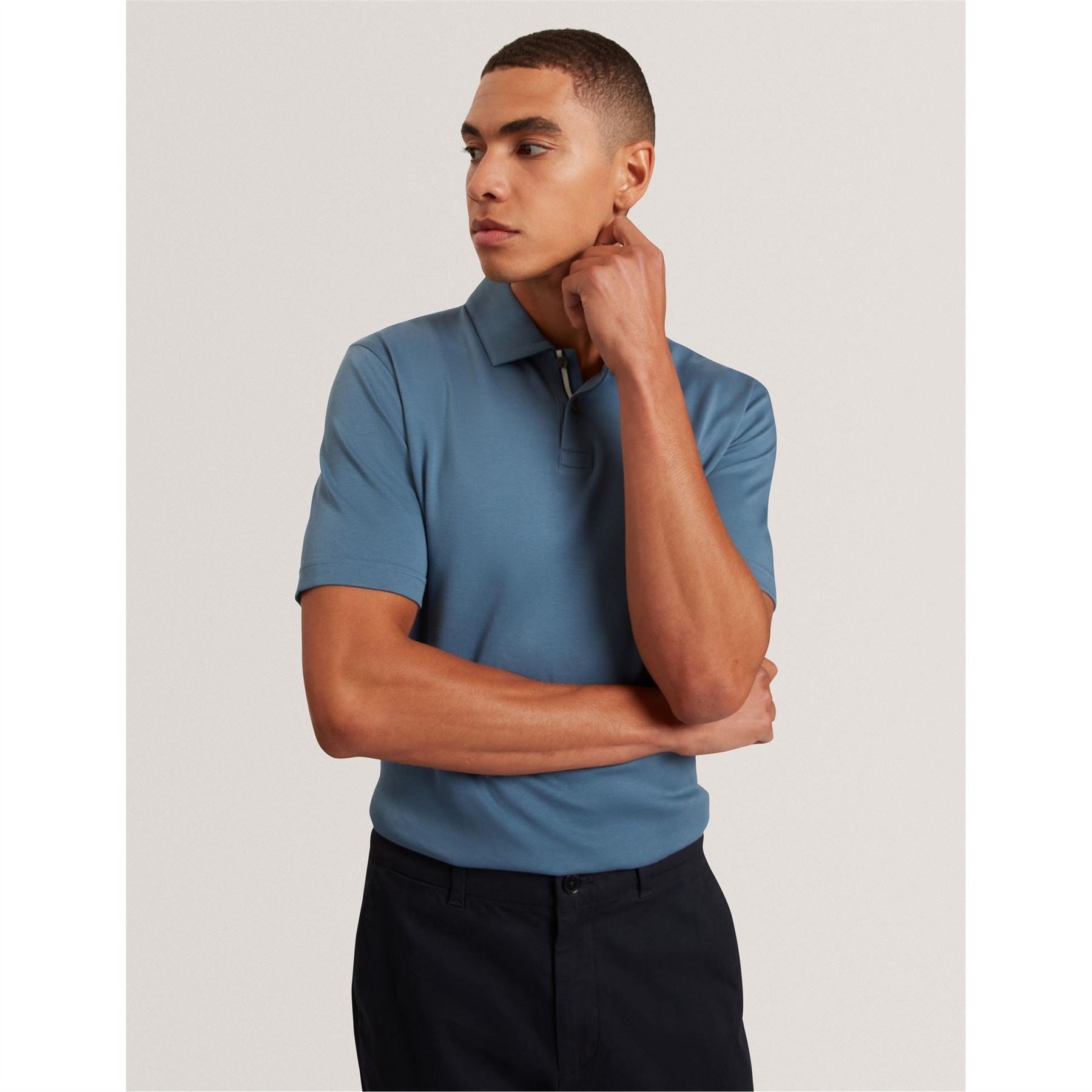Ted Baker Mercerised Collared Neck Short Sleeve Polo Shirt