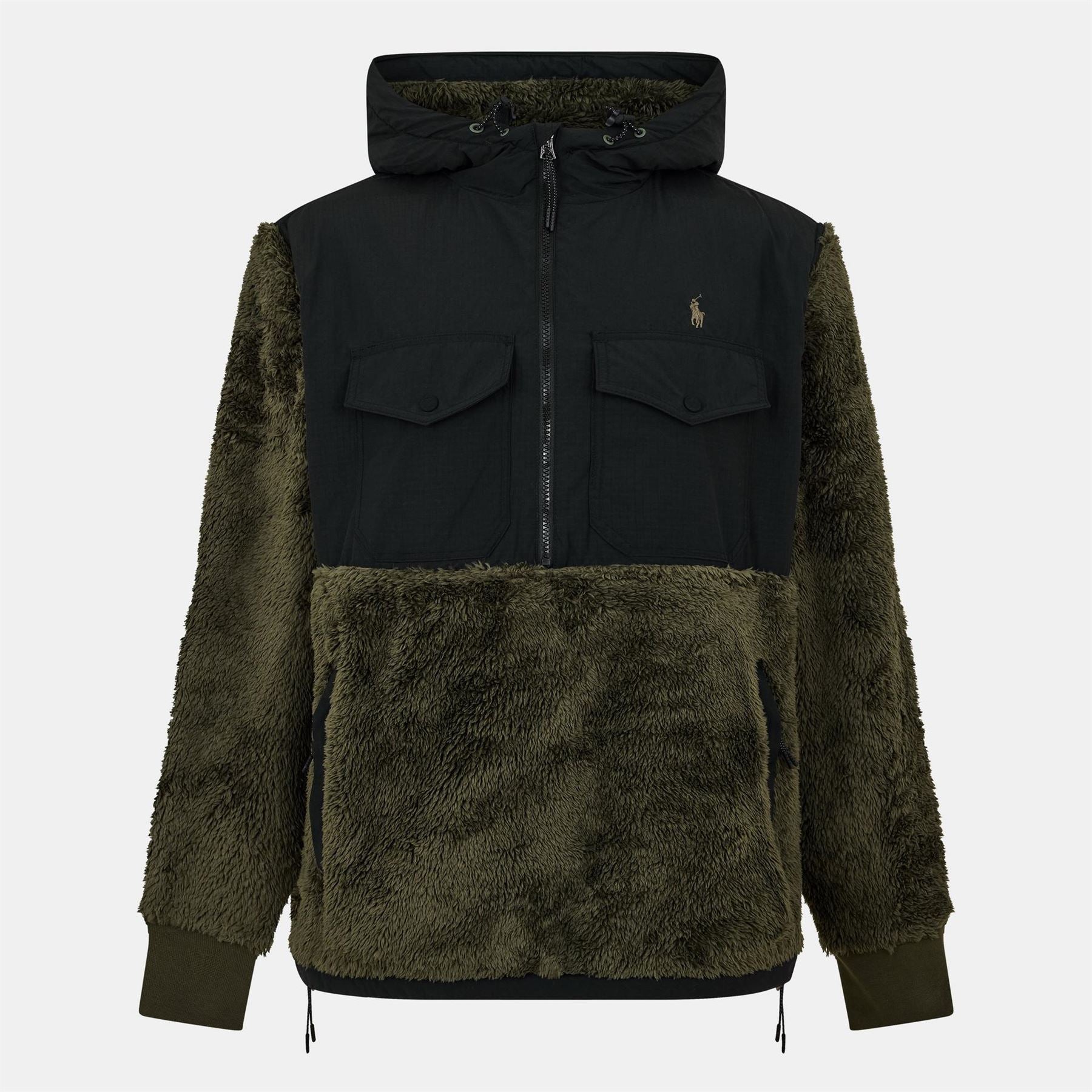 Polo Ralph Lauren Hipile Solid Patterned Full Zipper Hooded Neck Chest Pocket Jacket