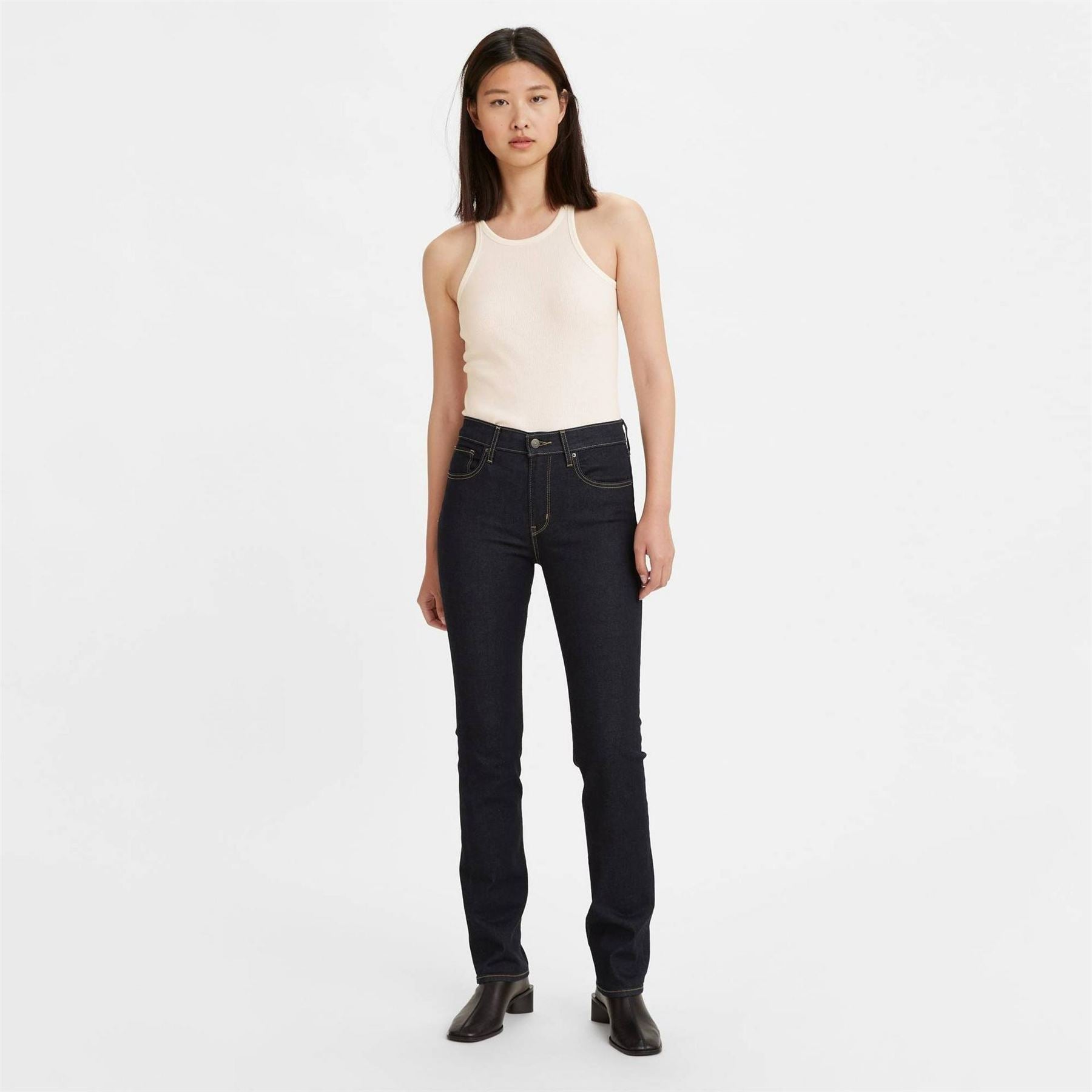 Levis High Rise Straight Jeans