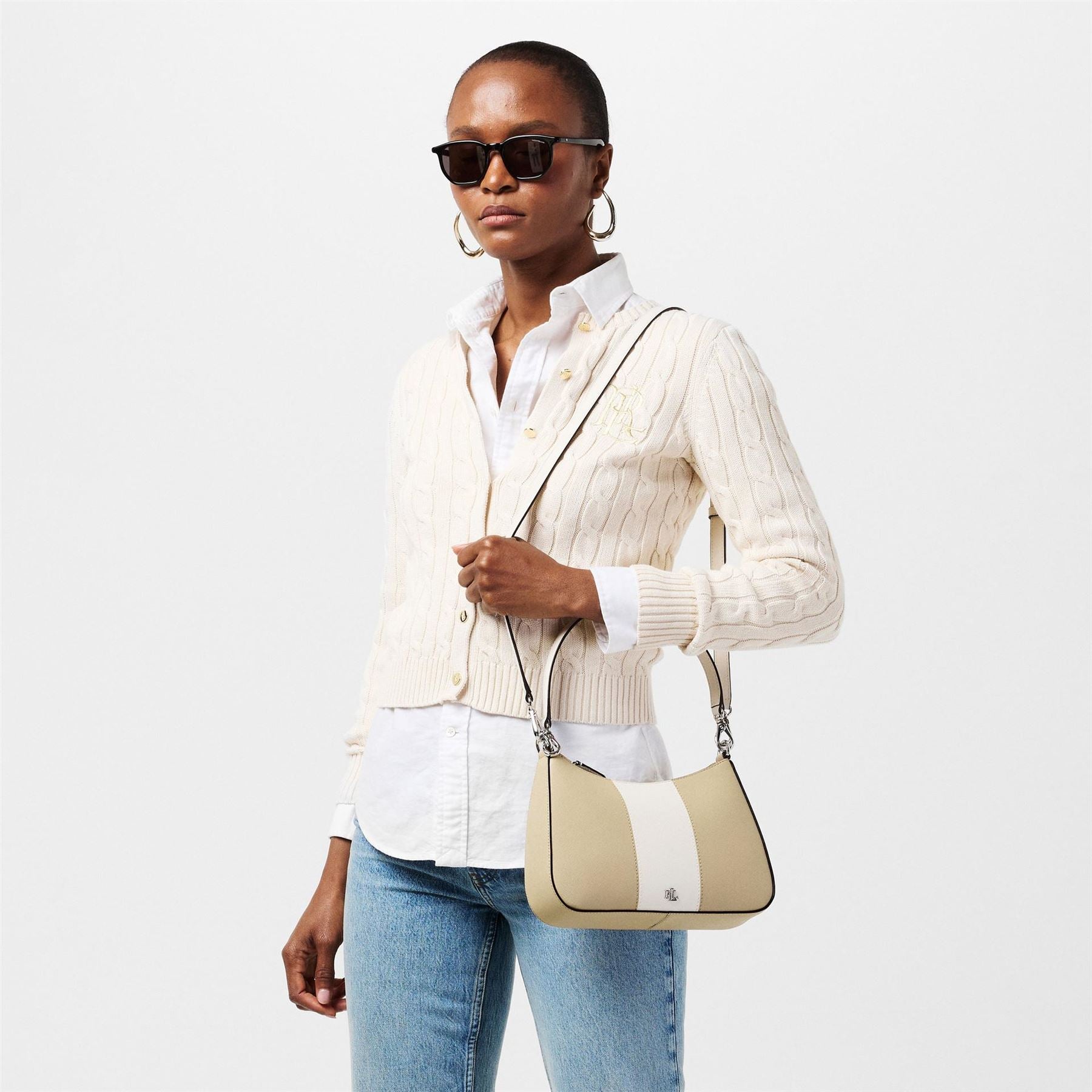 Lauren by Ralph Lauren Danni Leather Shoulder Bag