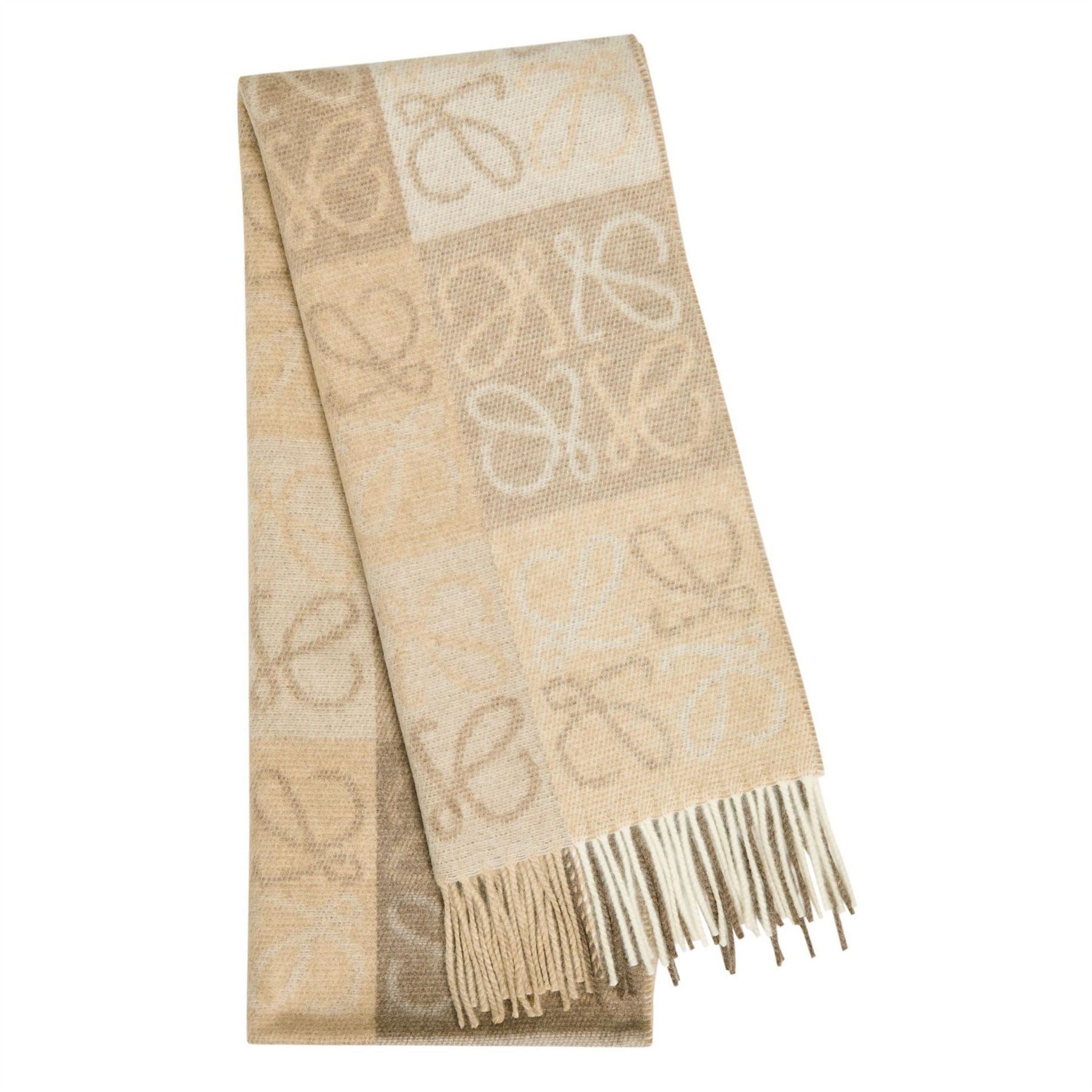 Loewe 38x180 Anagram Scarf Whi