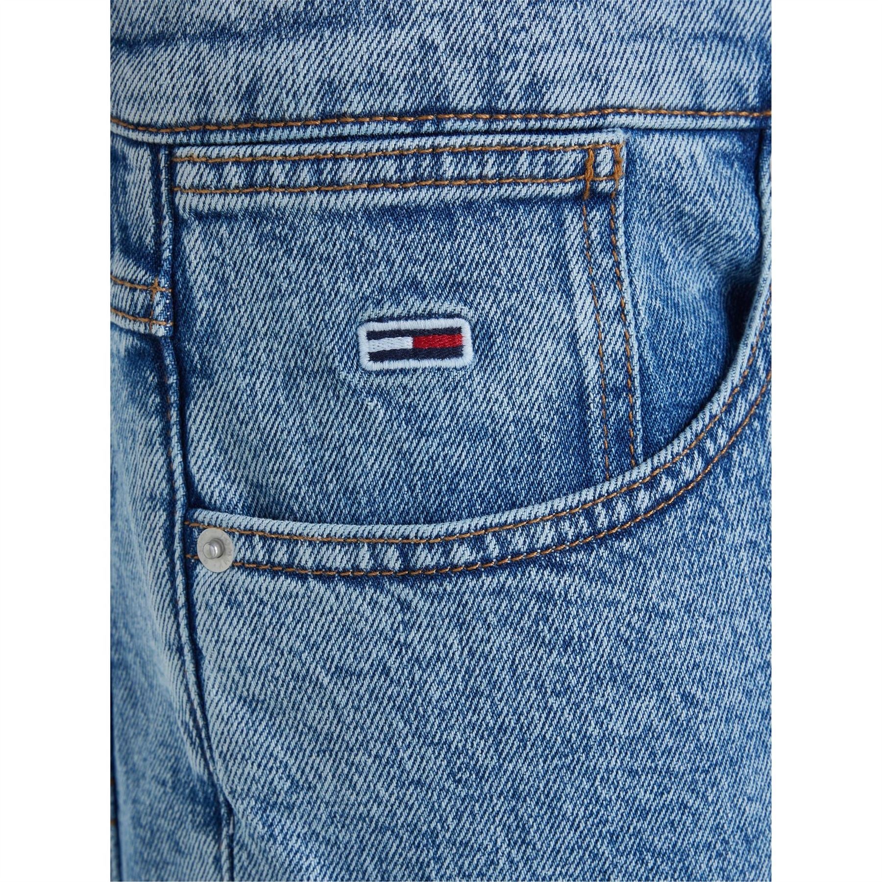 Tommy Jeans Denim Bermuda Shorts Light Wash