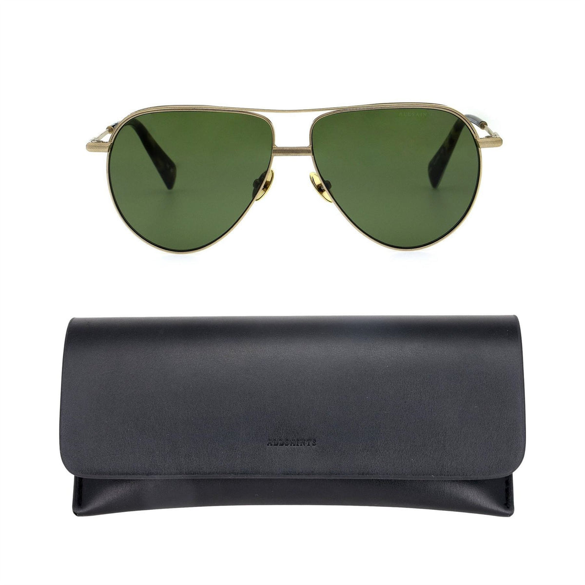 AllSaints Murphy 63 Aviator Double Bridge Sunglasses