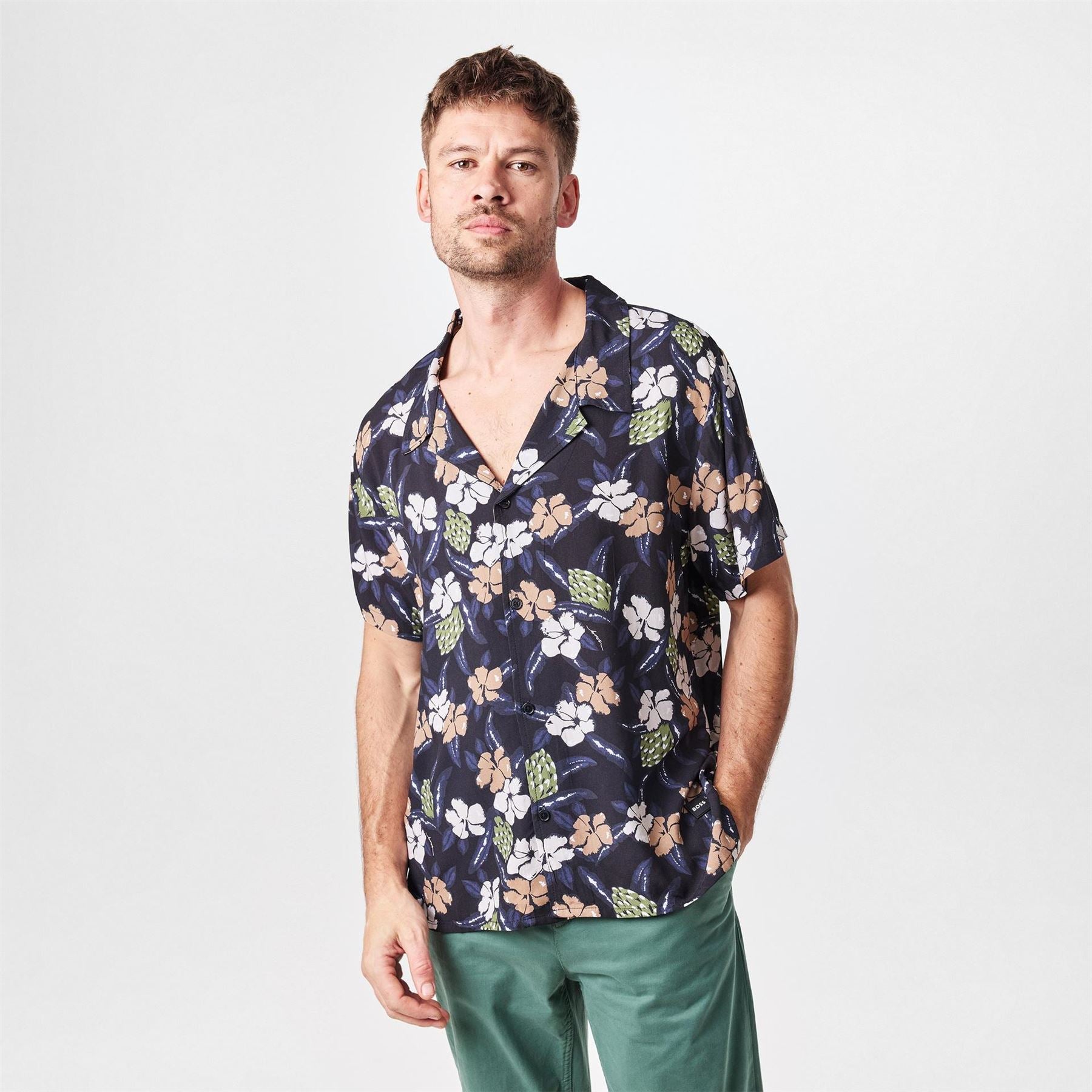 Boss BOSS Bodywear Short Sleeve Beach Shirt
