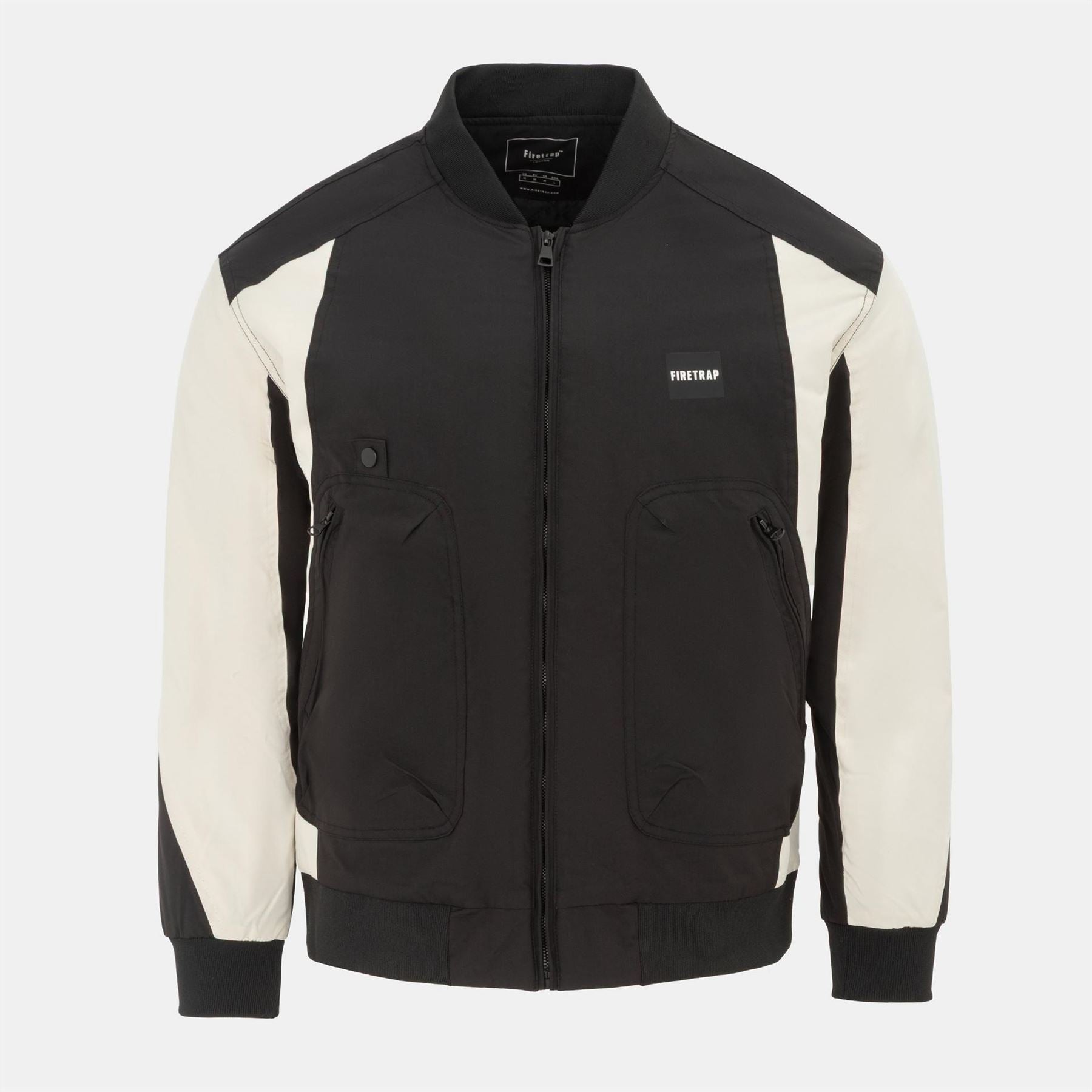 Firetrap Pad Stand Collar Full Zip Long Sleeve Softshell Jacket