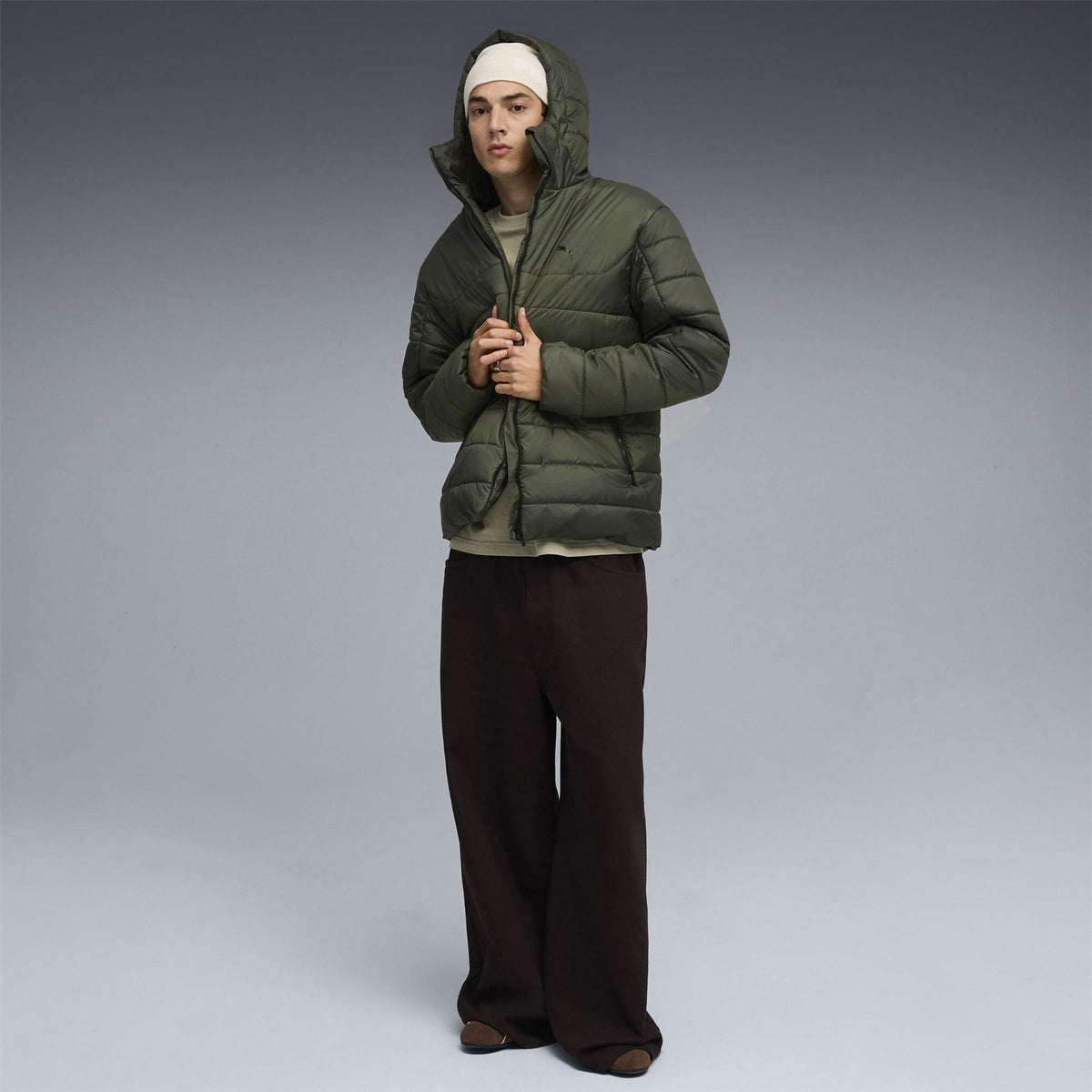 Puma Essentials Insulated Warmcell Water Repellent Hooded Padded Puffer Jacket