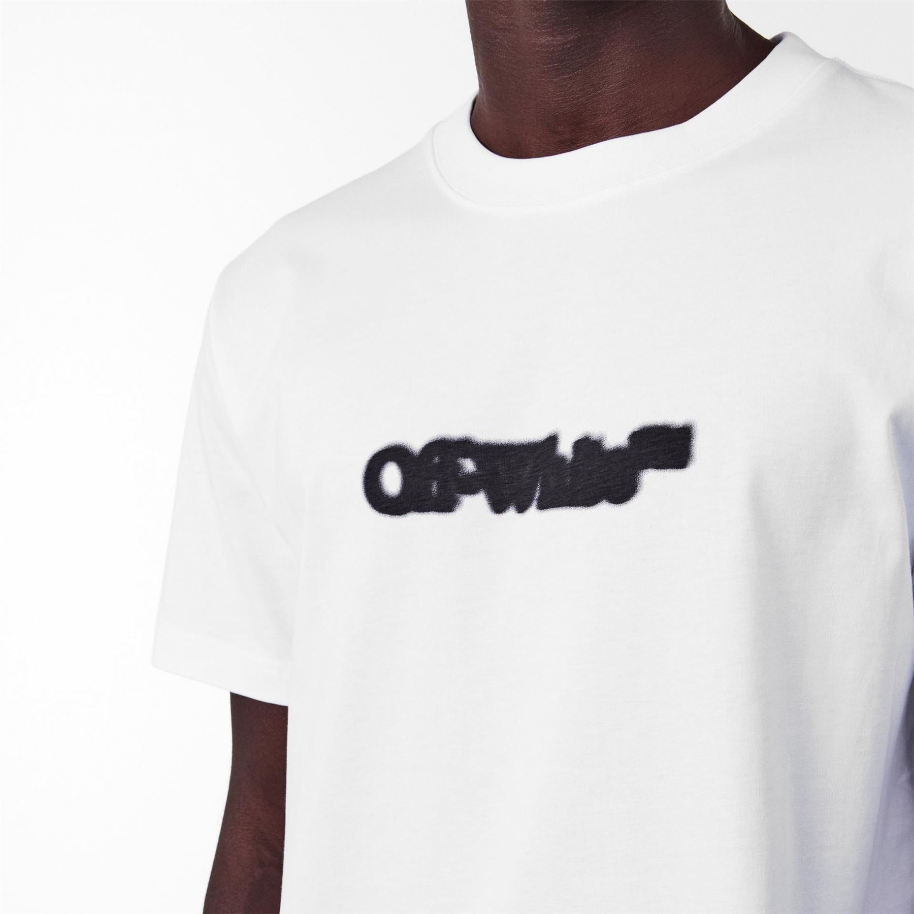 Off White Spray Arrow Design T-Shirt