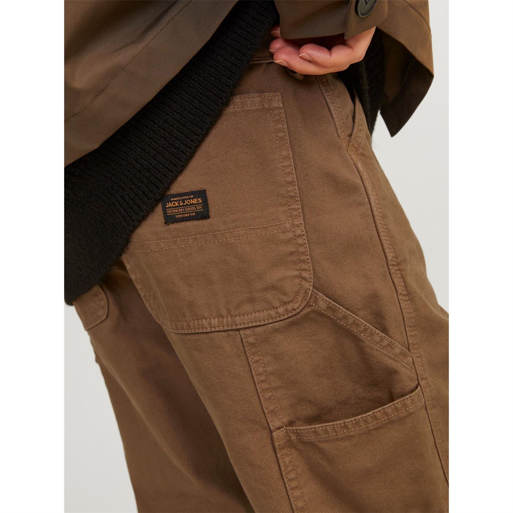Jack and Jones Straight Leg Cargo Pants with Side Pocket