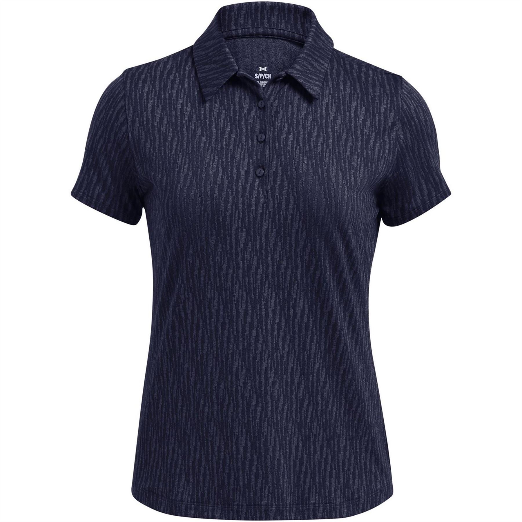 Under Armour Jaq Collared Neck Short Sleeve Polo Shirt Womens Blue Size Options