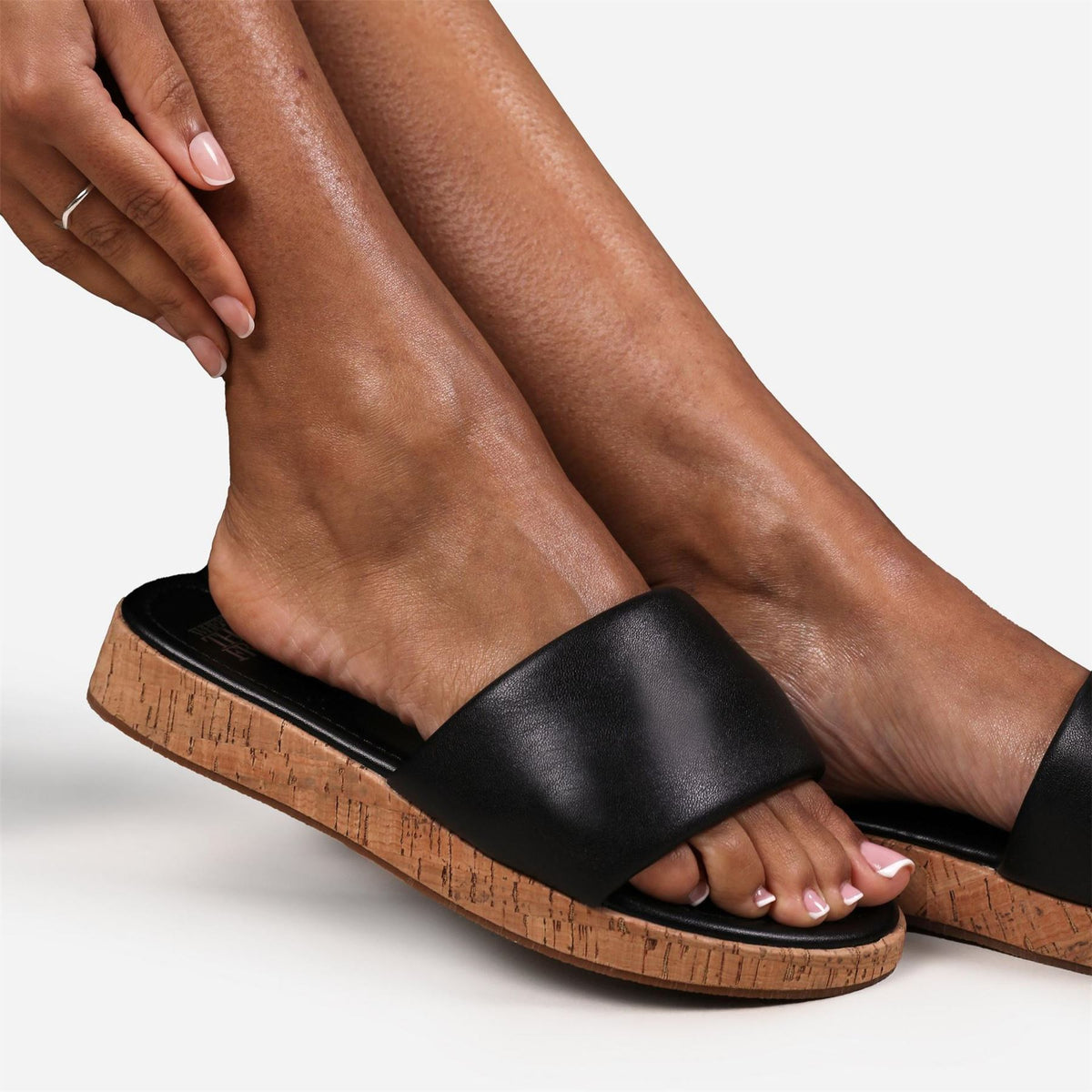 Wheres That From Pu Julia Flatform Sliders Sandal Ladies