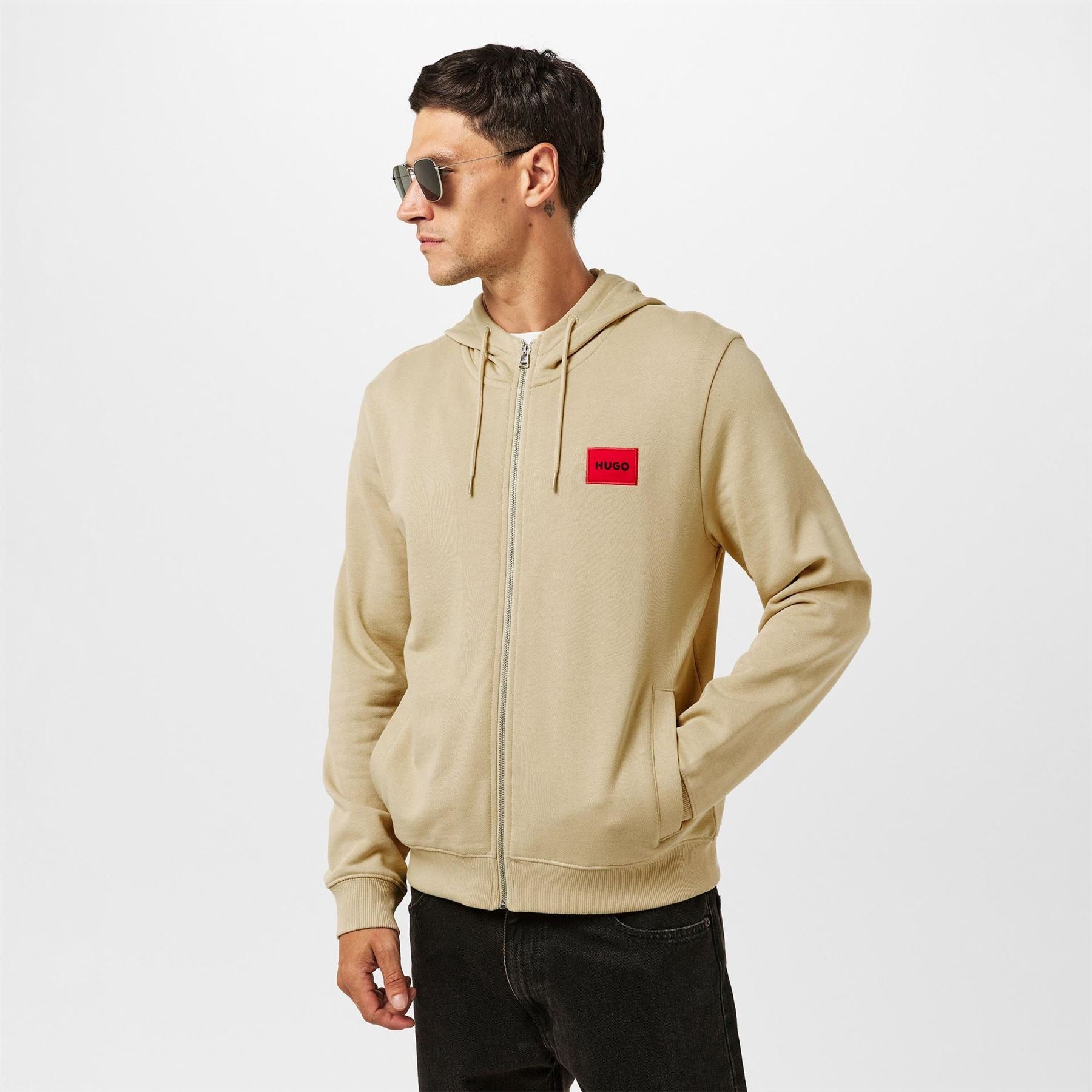 Hugo Zip Through Hoodie