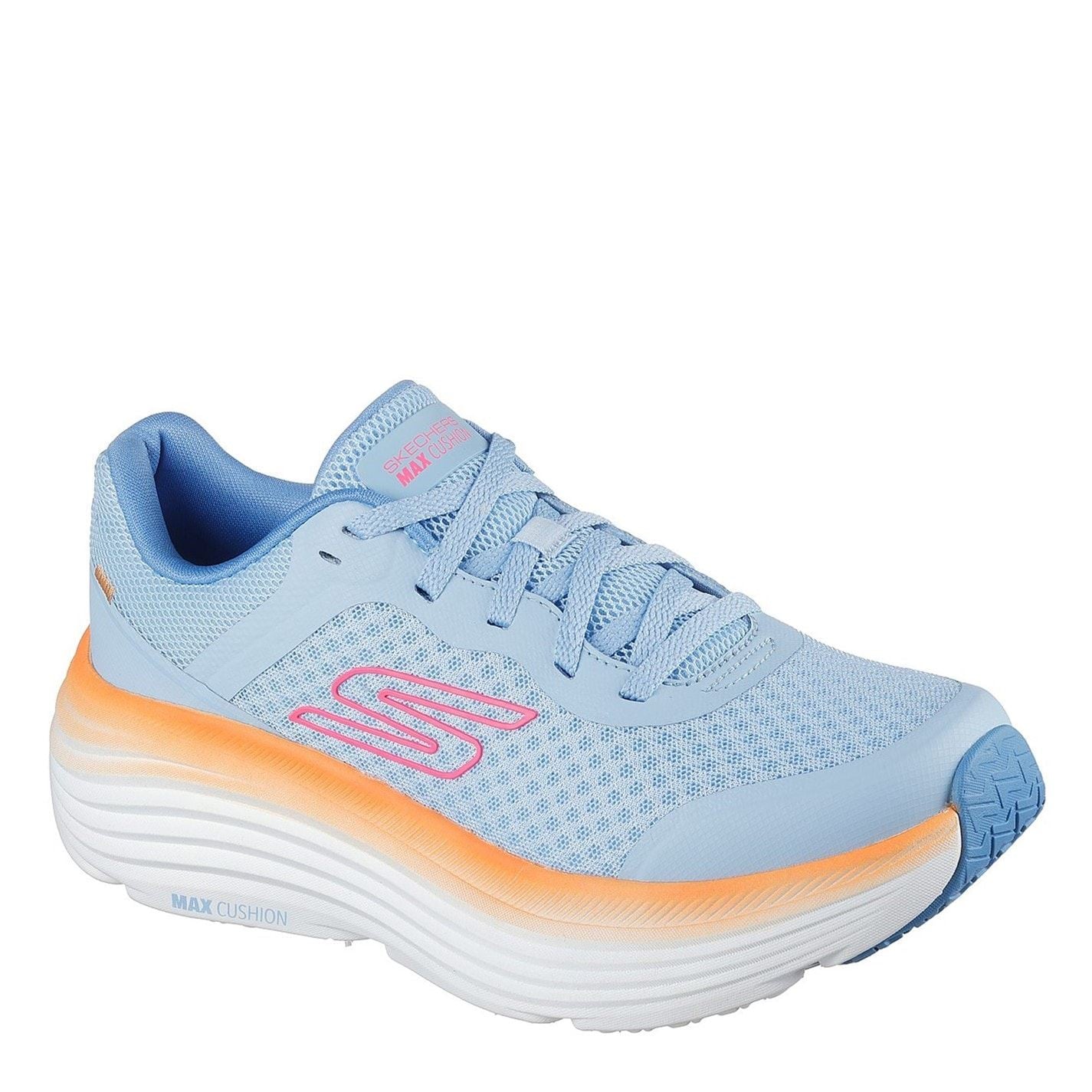 Skechers Womens Engineered Mesh Lace Up W Hm Detail Low Top Trainers
