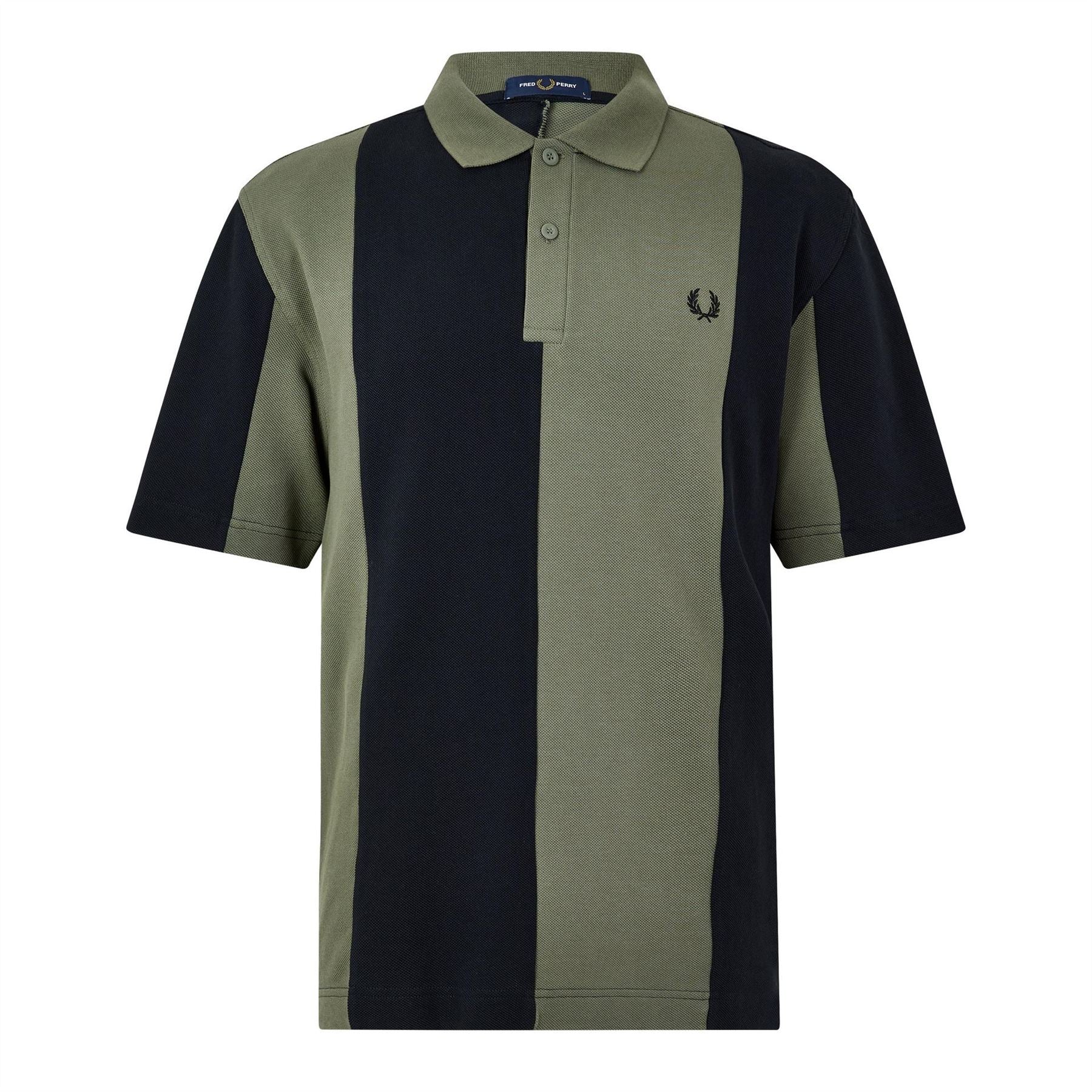 Fred Perry Panel Cotton Short Sleeve Polo