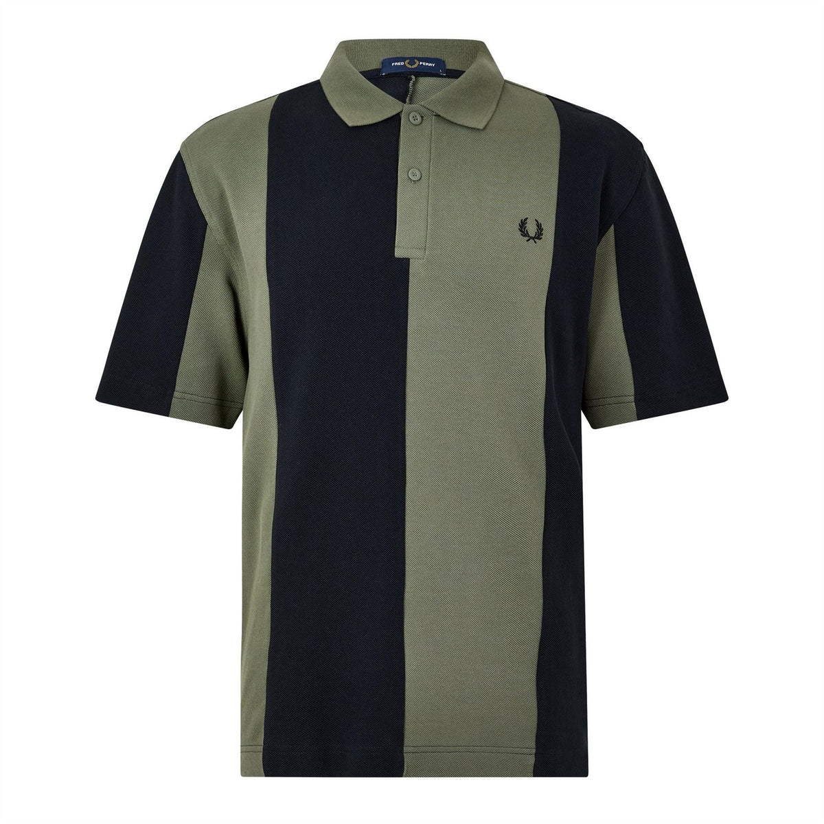 Fred Perry Panel Cotton Short Sleeve Polo