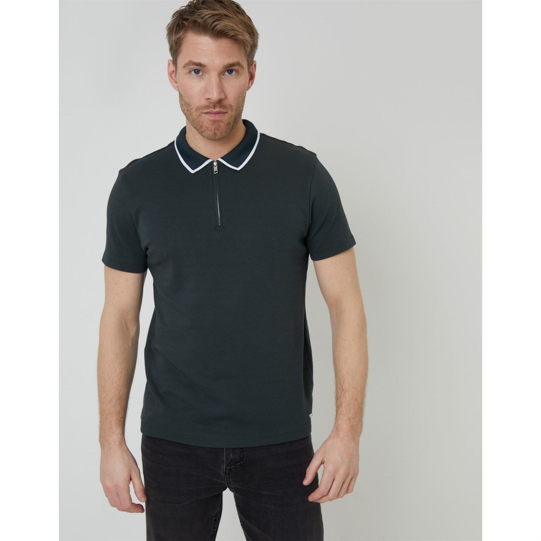 Threadbare Pinetwn Regular Fit Short Sleeve Shirt
