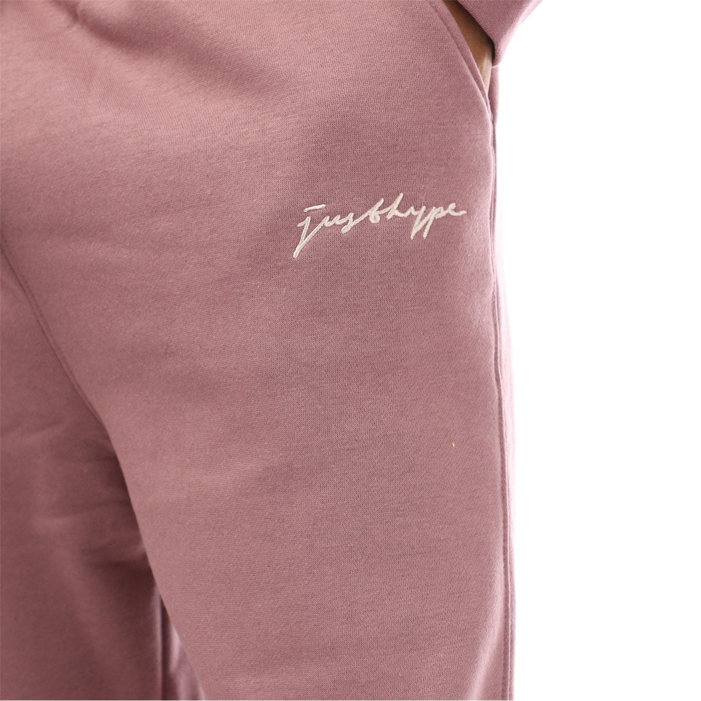 Hype Wide Leg Solid Patterned Joggers