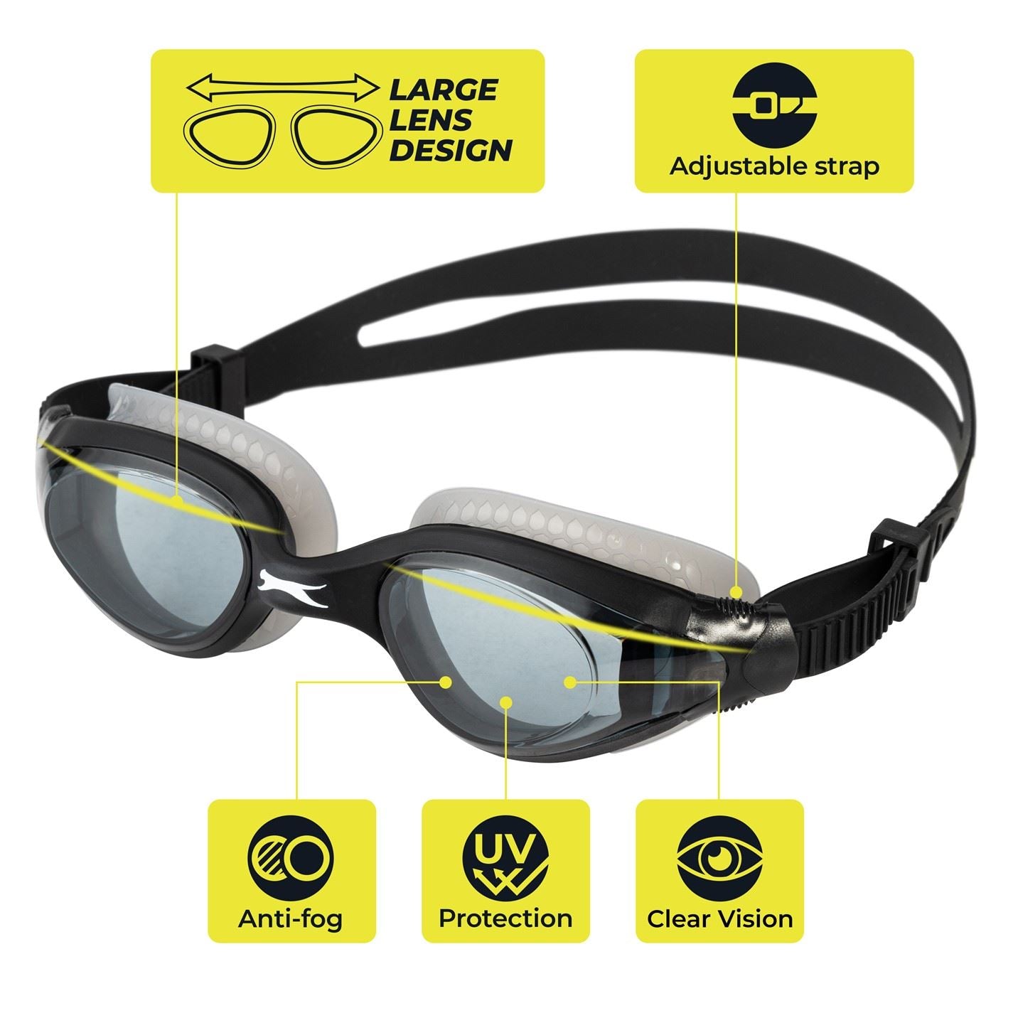 Slazenger Aero Swimming Goggles Adults