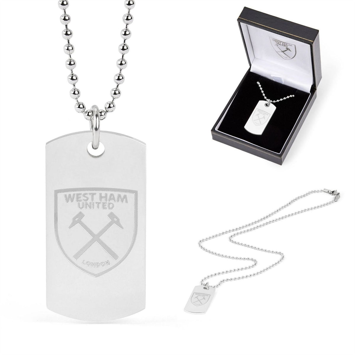 Team Officially Licensed Stainless Steel Dog Tag And Ball Chain