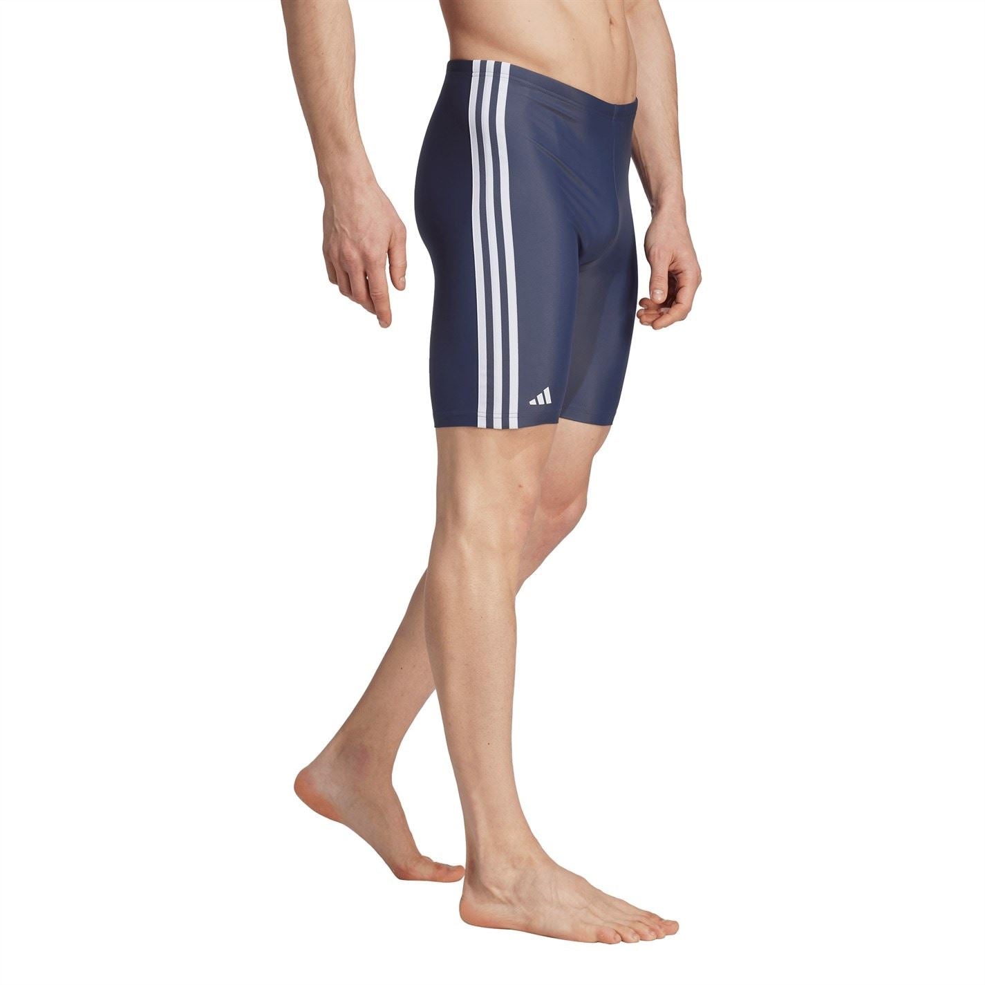 adidas Mens Primeblue 3 Stripes Swim Jammer