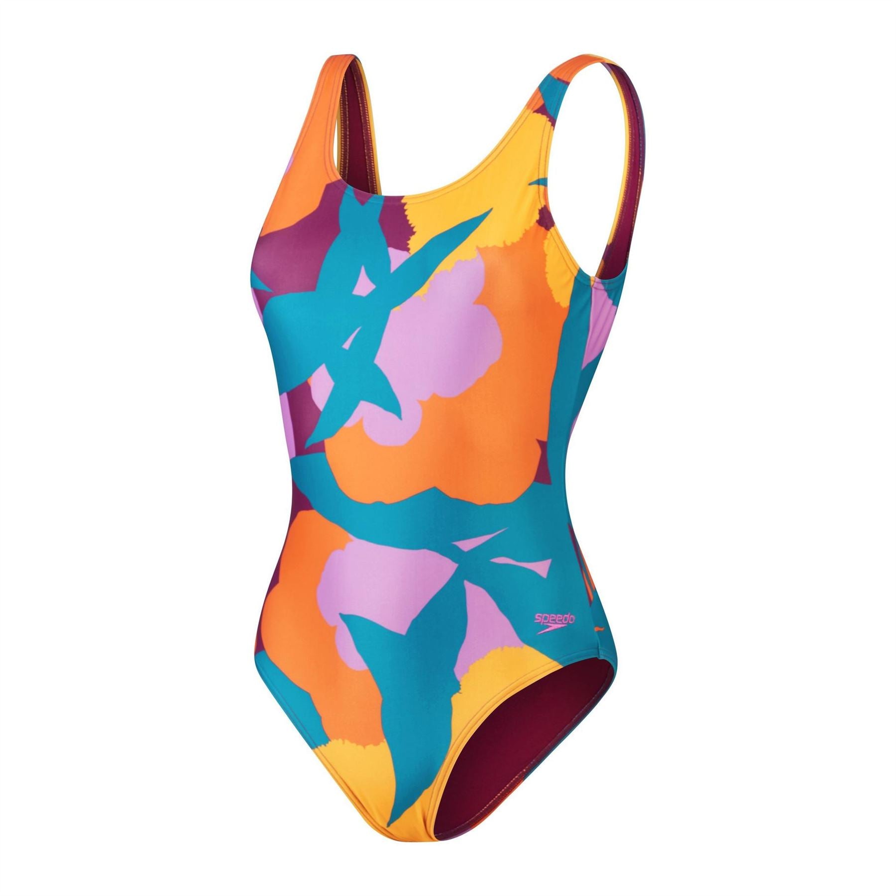 Speedo Womens Printed U Back Swimsuit