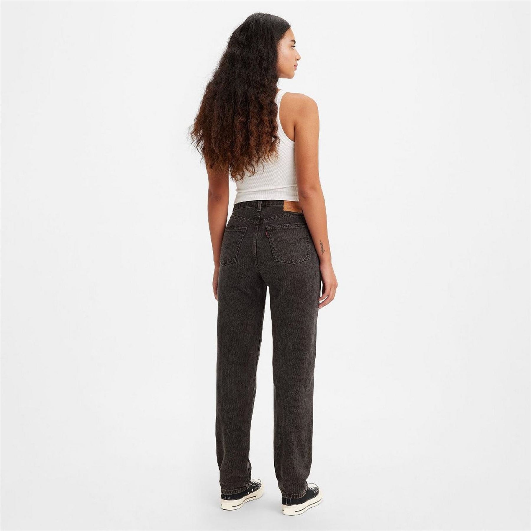 Levis 501 High Rise Straight Leg Jeans