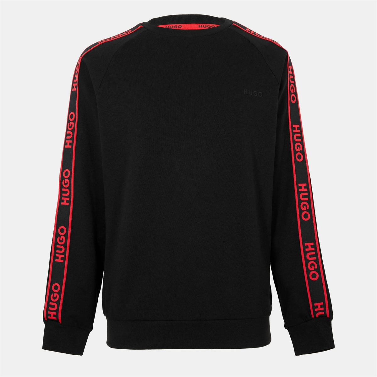 Hugo HUGO Liam Crew Sweatshirt with Logo Tape Detail