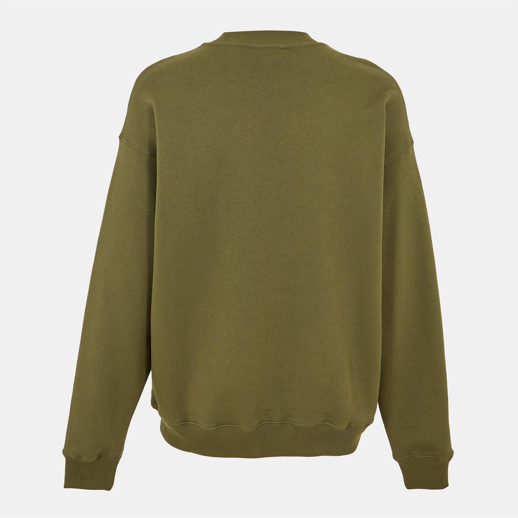 Off White Crew Neck Long Sleeve Regular Fit Sweater