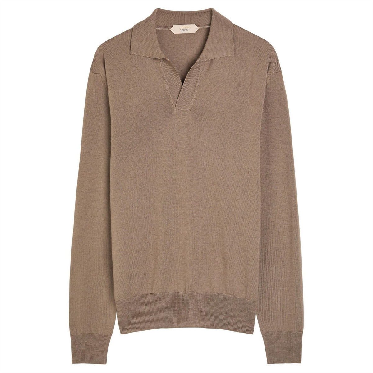 Aurelien Buttonless Ls Polo