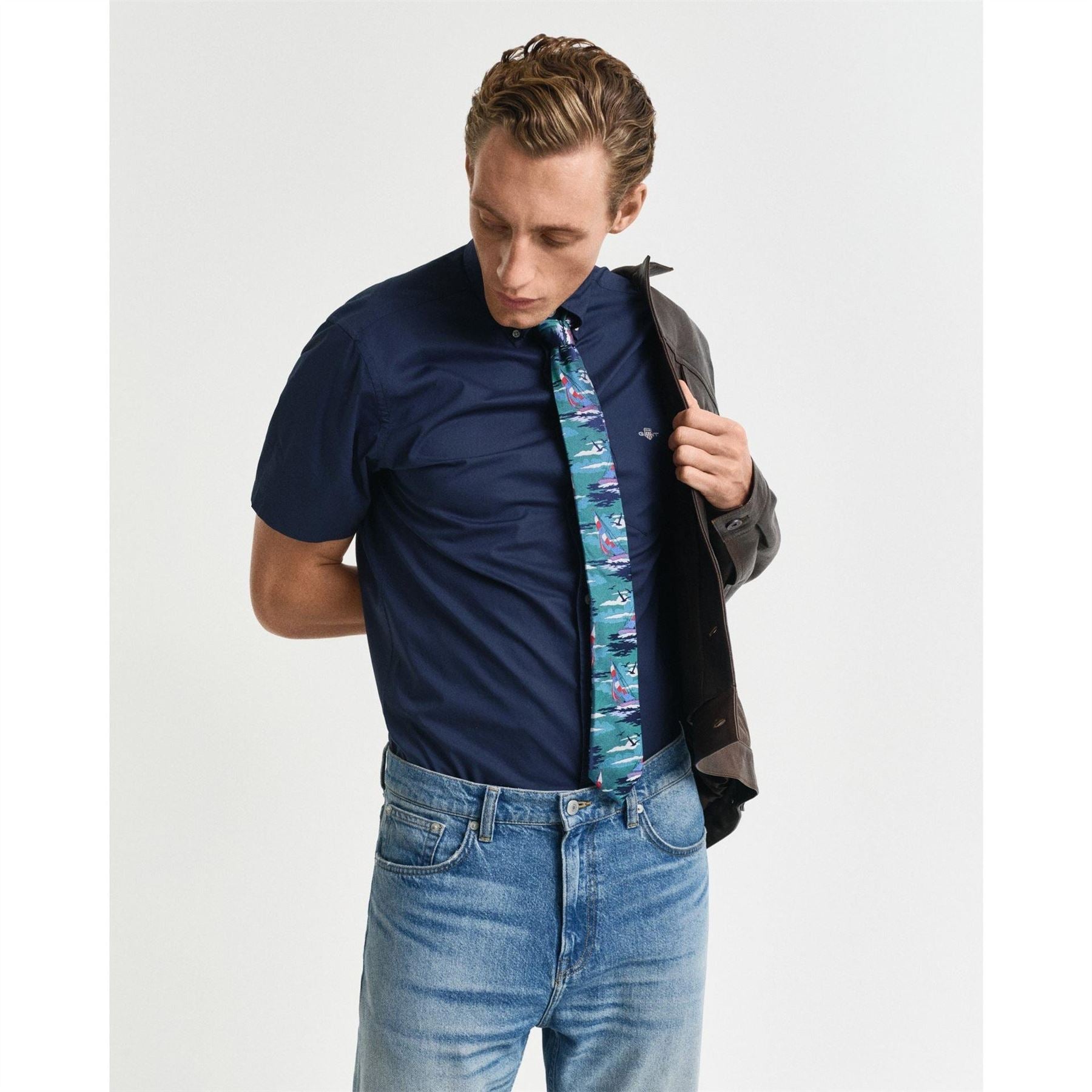 Gant Fit Classic Poplin Short Sleeve Shirt