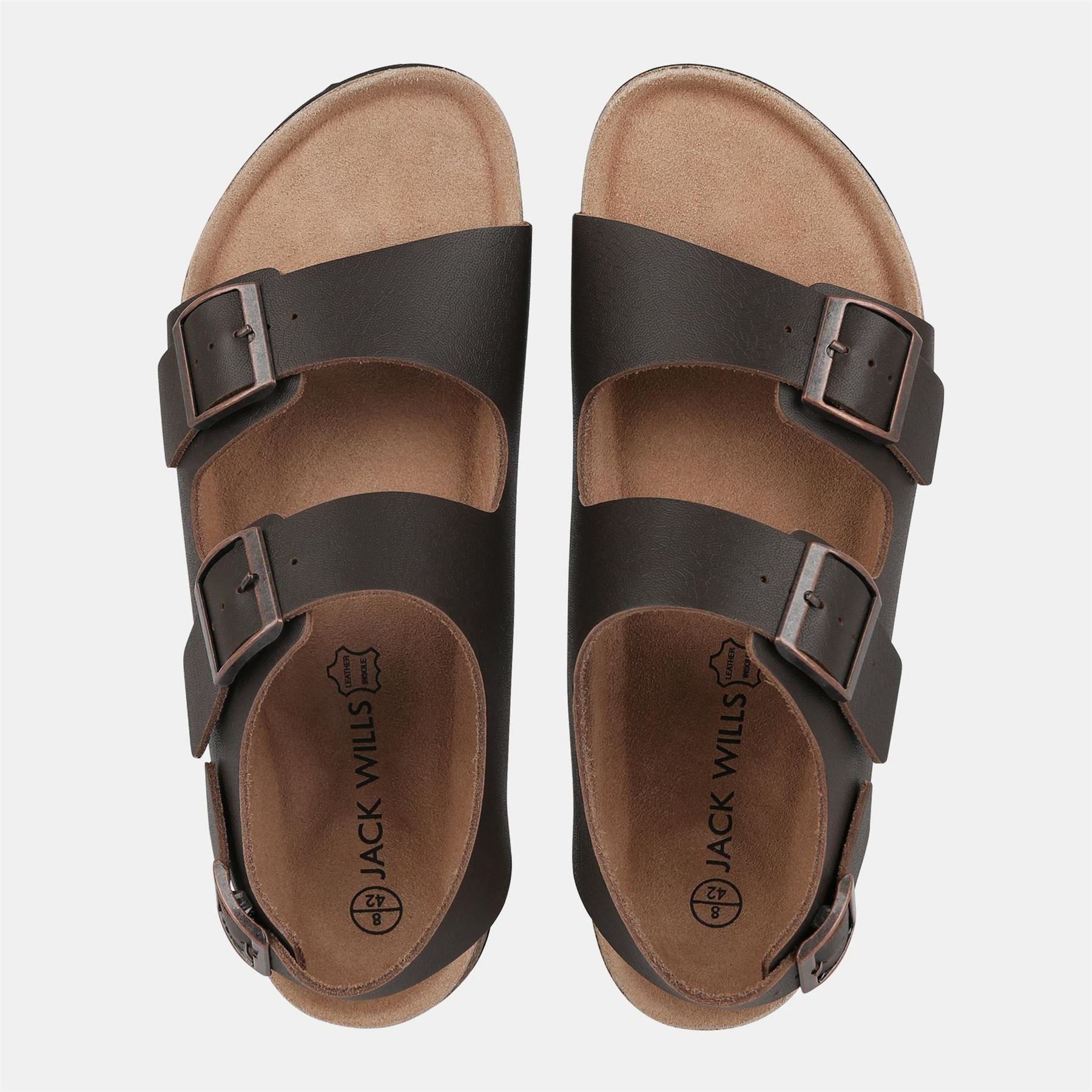 Jack Wills Leather Slip On Flat Sandals