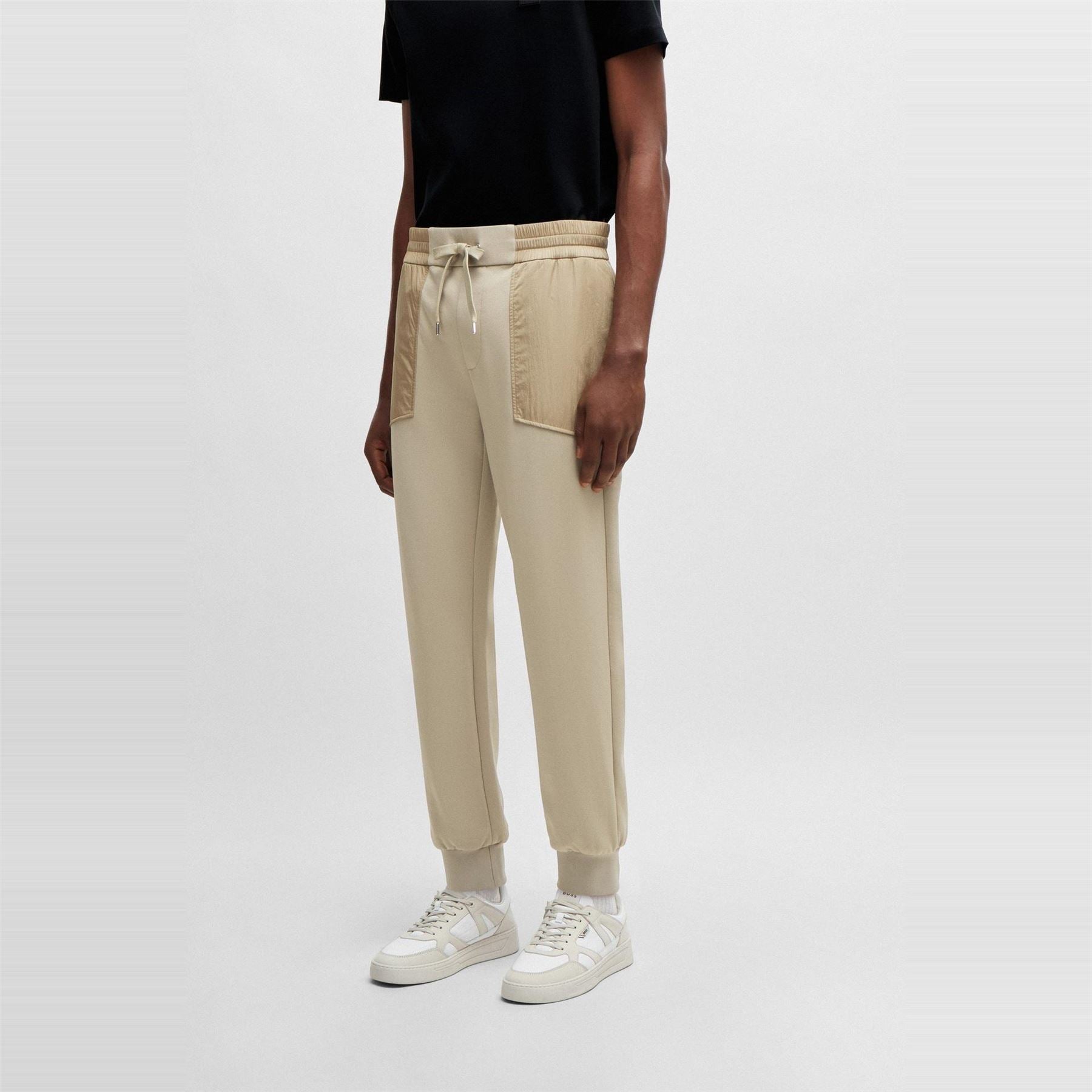 Boss Larsen 406 Solid Patterned Slim Joggers