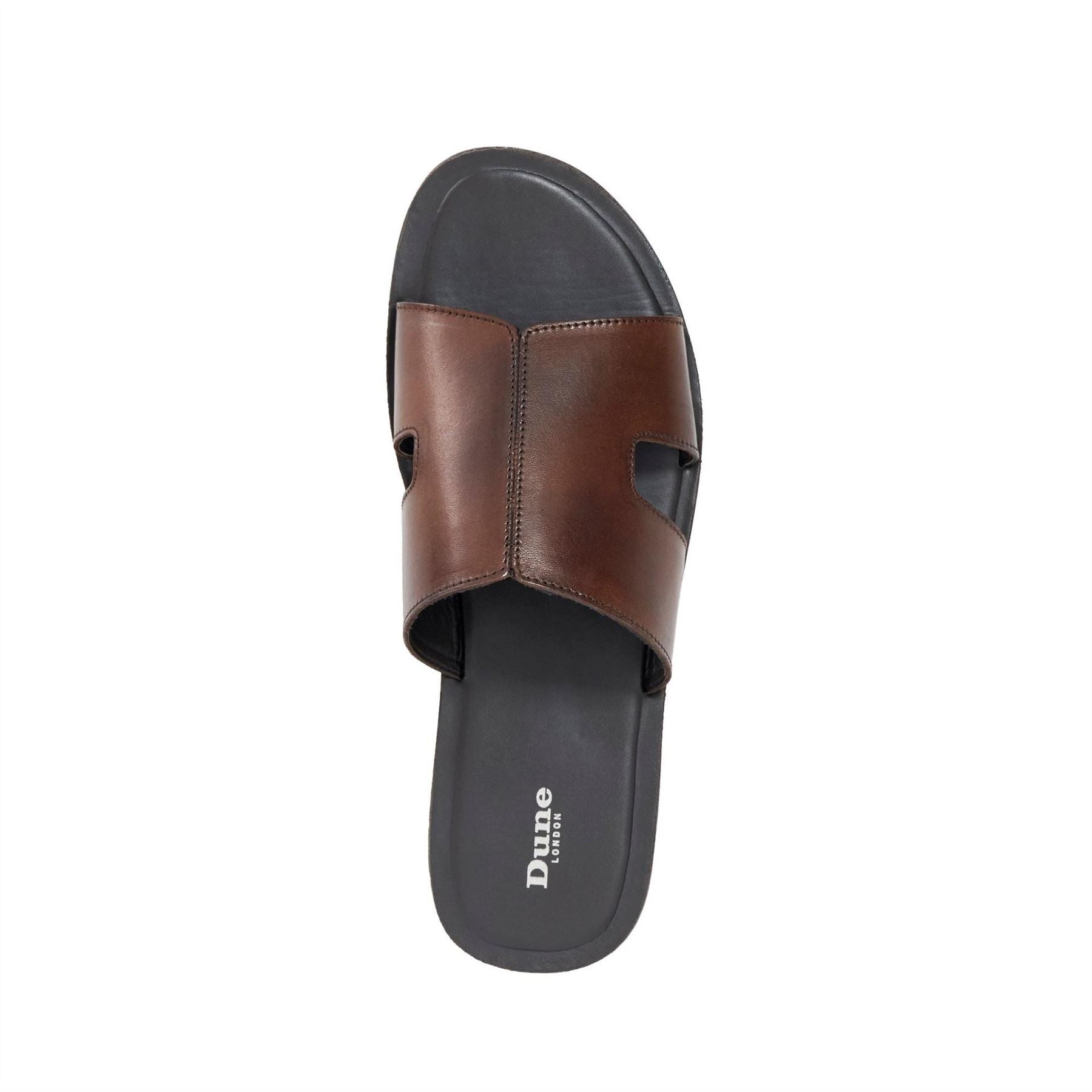Dune London Men's Itos Leather Flat Sandals Open Toe Flat Sandals
