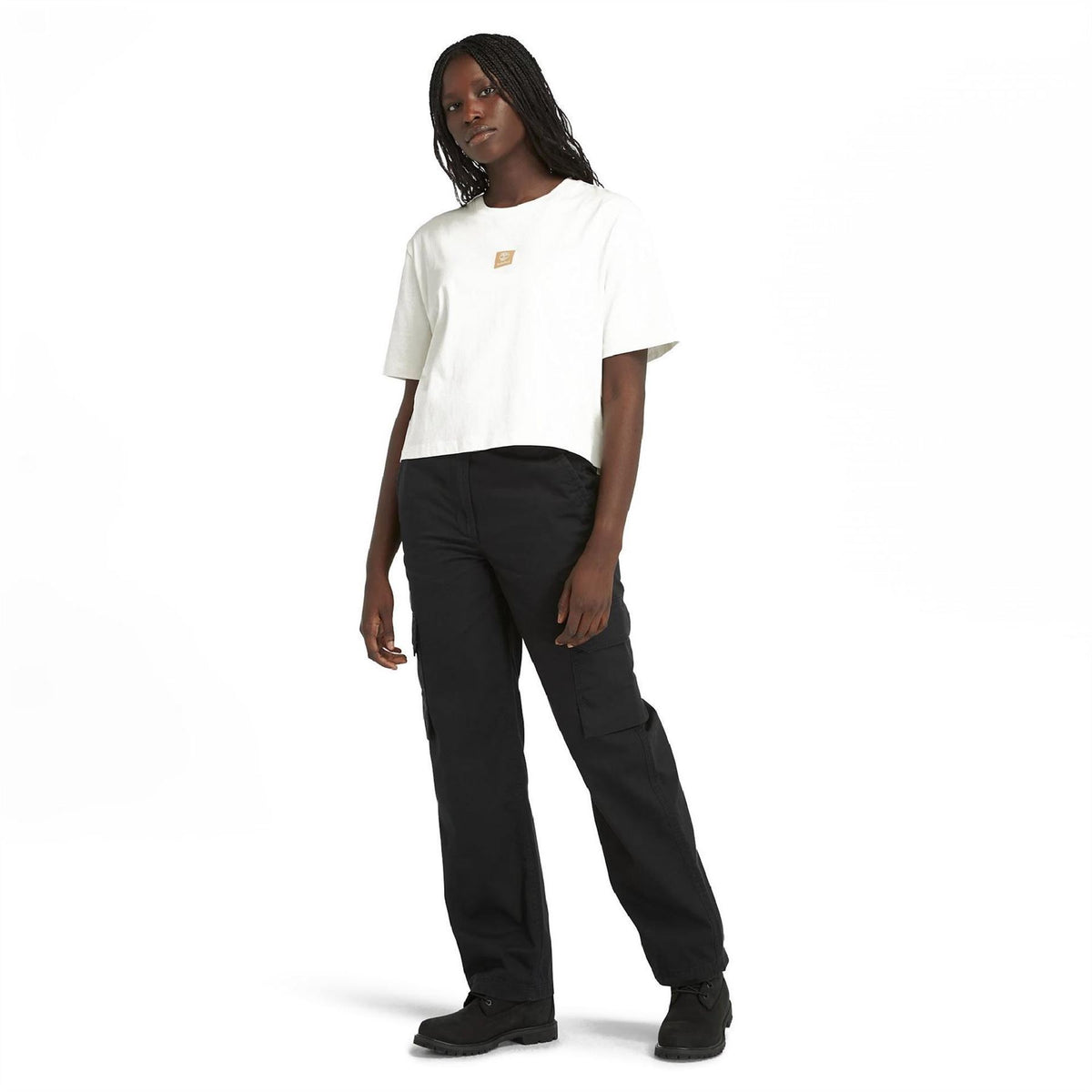 Timberland Stack Logo Cotton Short Sleeve T-Shirt