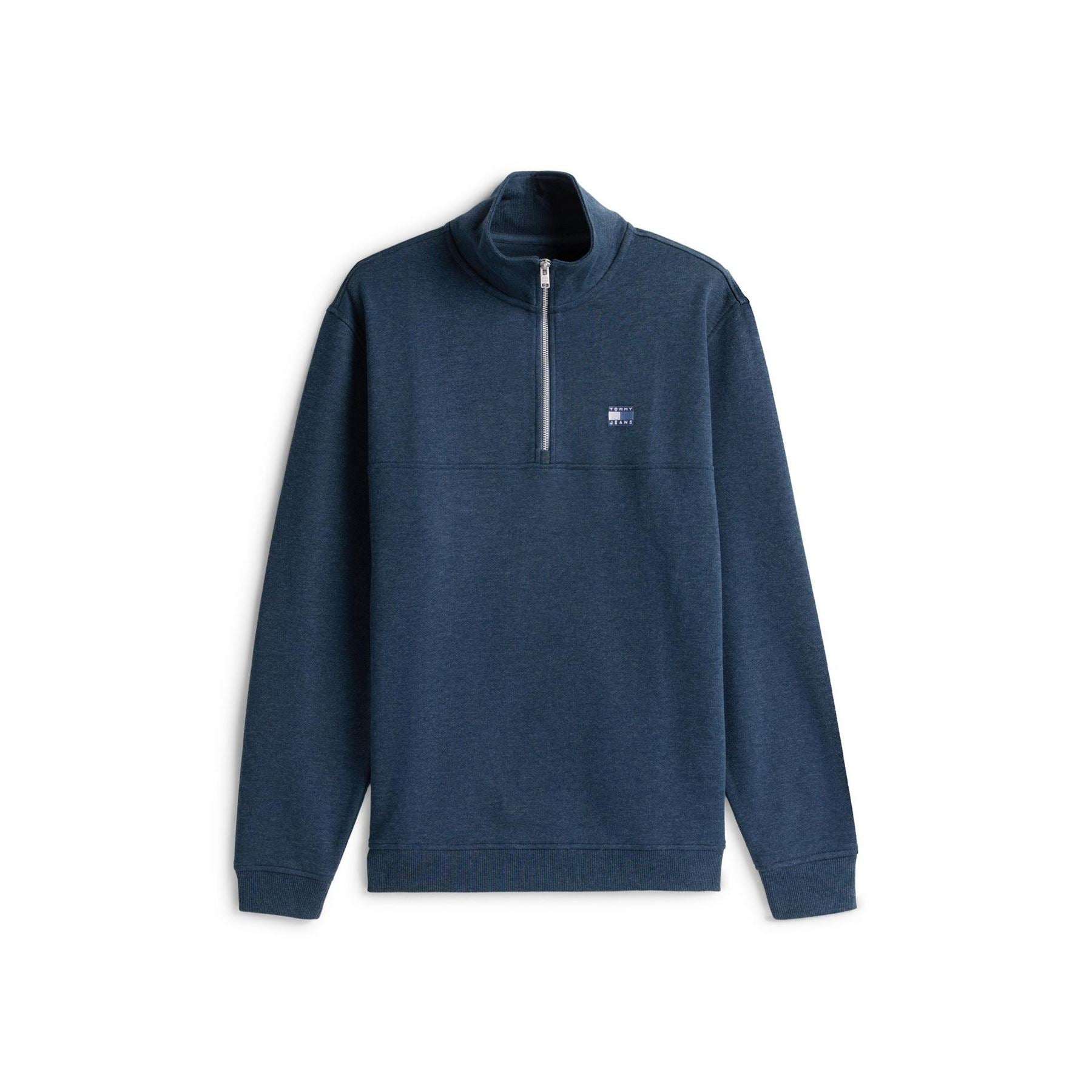 Tommy Jeans Lacoste Lettering Zip Neck Long Sleeve Sweatshirt