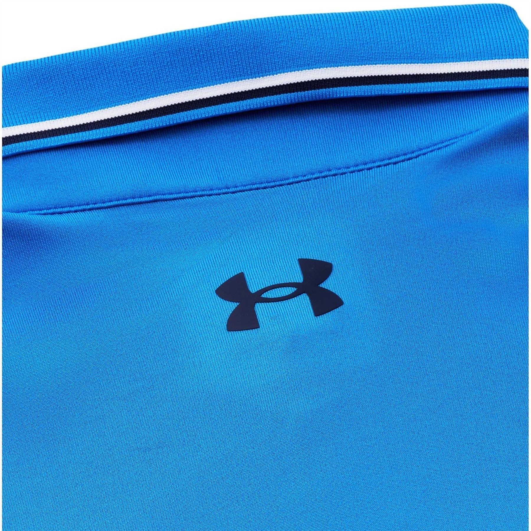 Under Armour Ribbed Collared Short Sleeve Polo Shirt